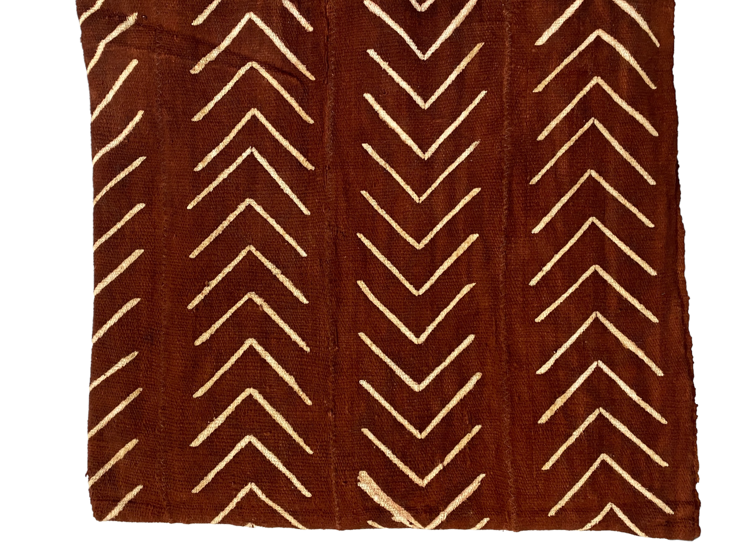 # 5136 Malian Brown & White Mud Cloth Textile