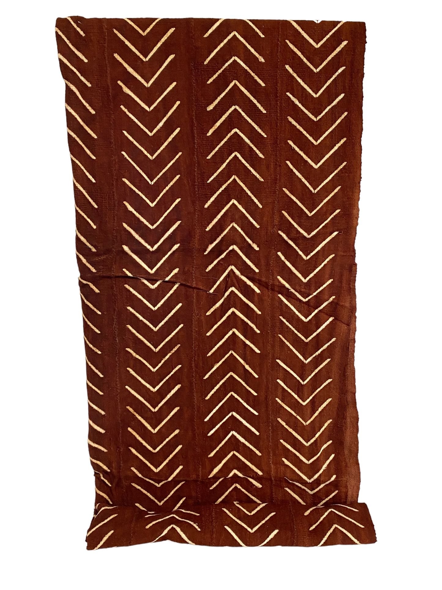 # 5136 Malian Brown & White Mud Cloth Textile