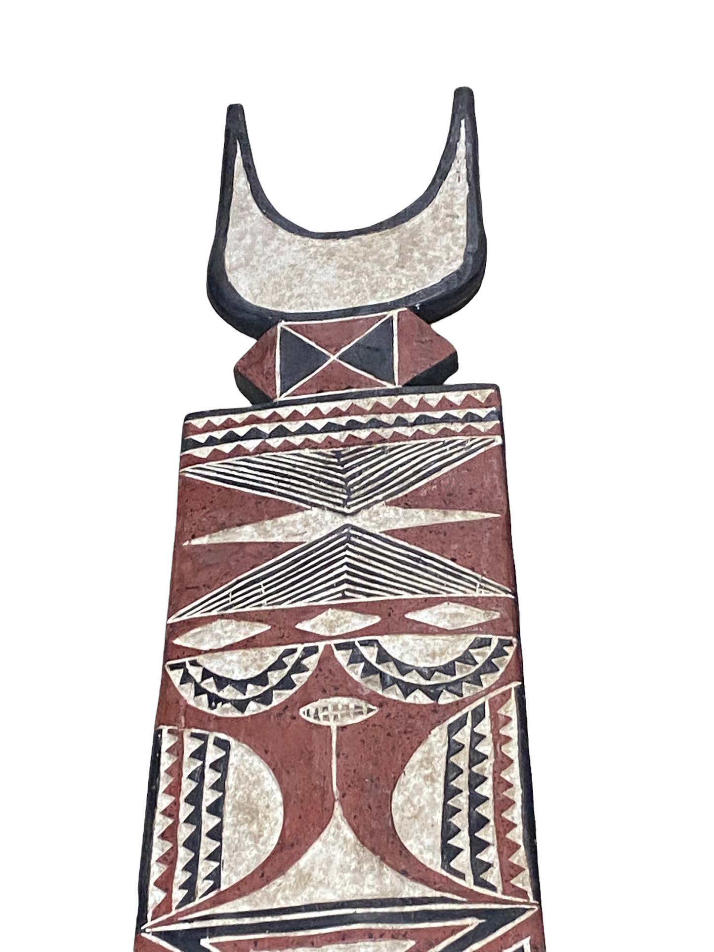 #4456 Large African Bobo Bwa Plank Mask Burkina Faso 80" H