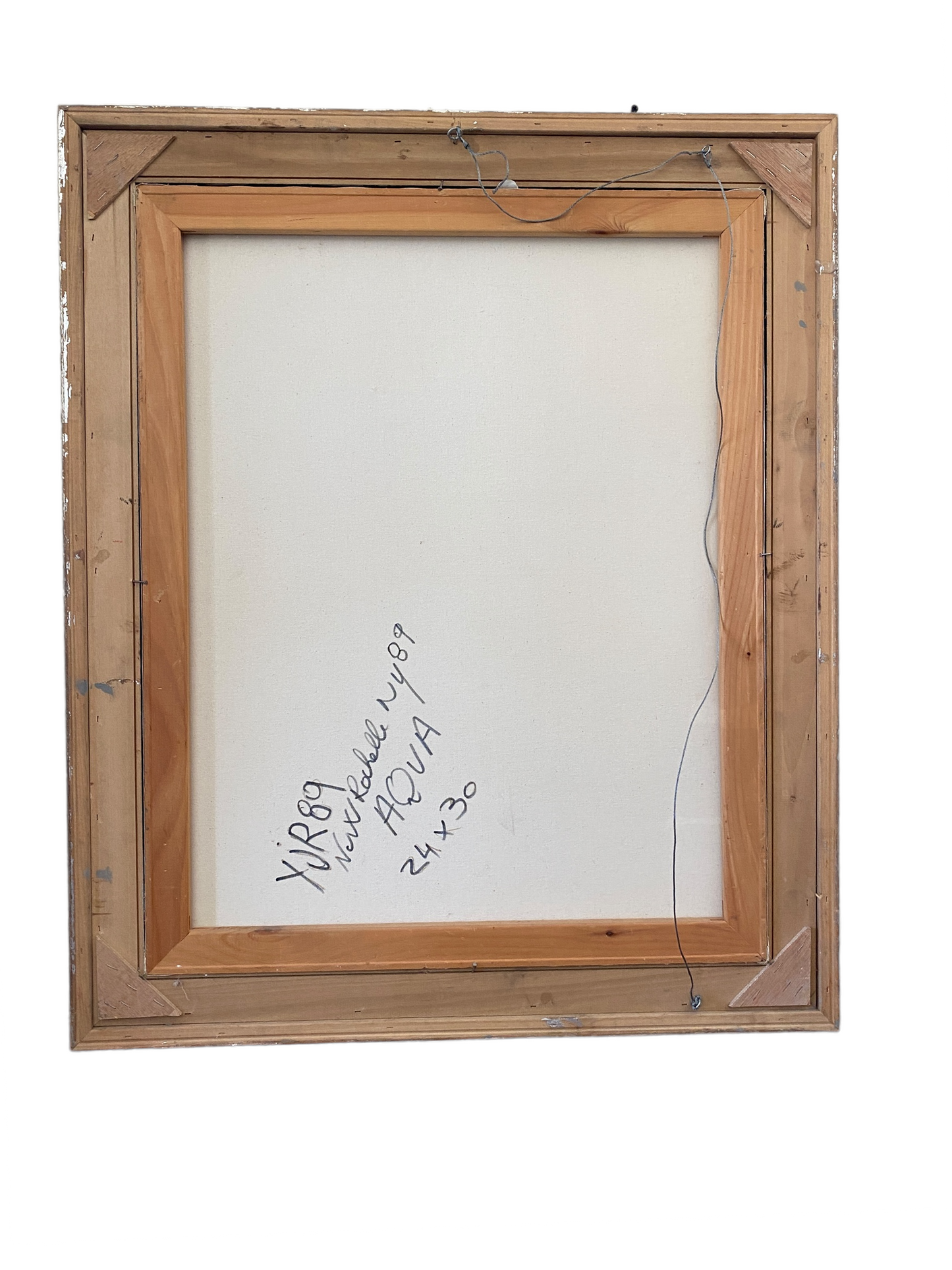 #4906 Aqua Yjr Painting, Acrylic on Canvas Size: 24" X 30"