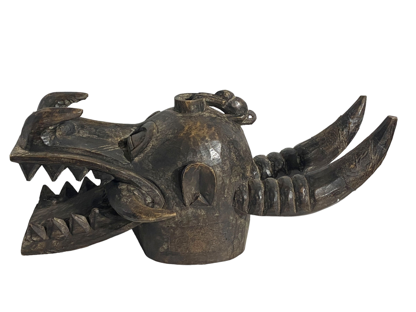# 5403 Senufo African Fire Spitter Mask Wanyugo Cote d'Ivoire 25"