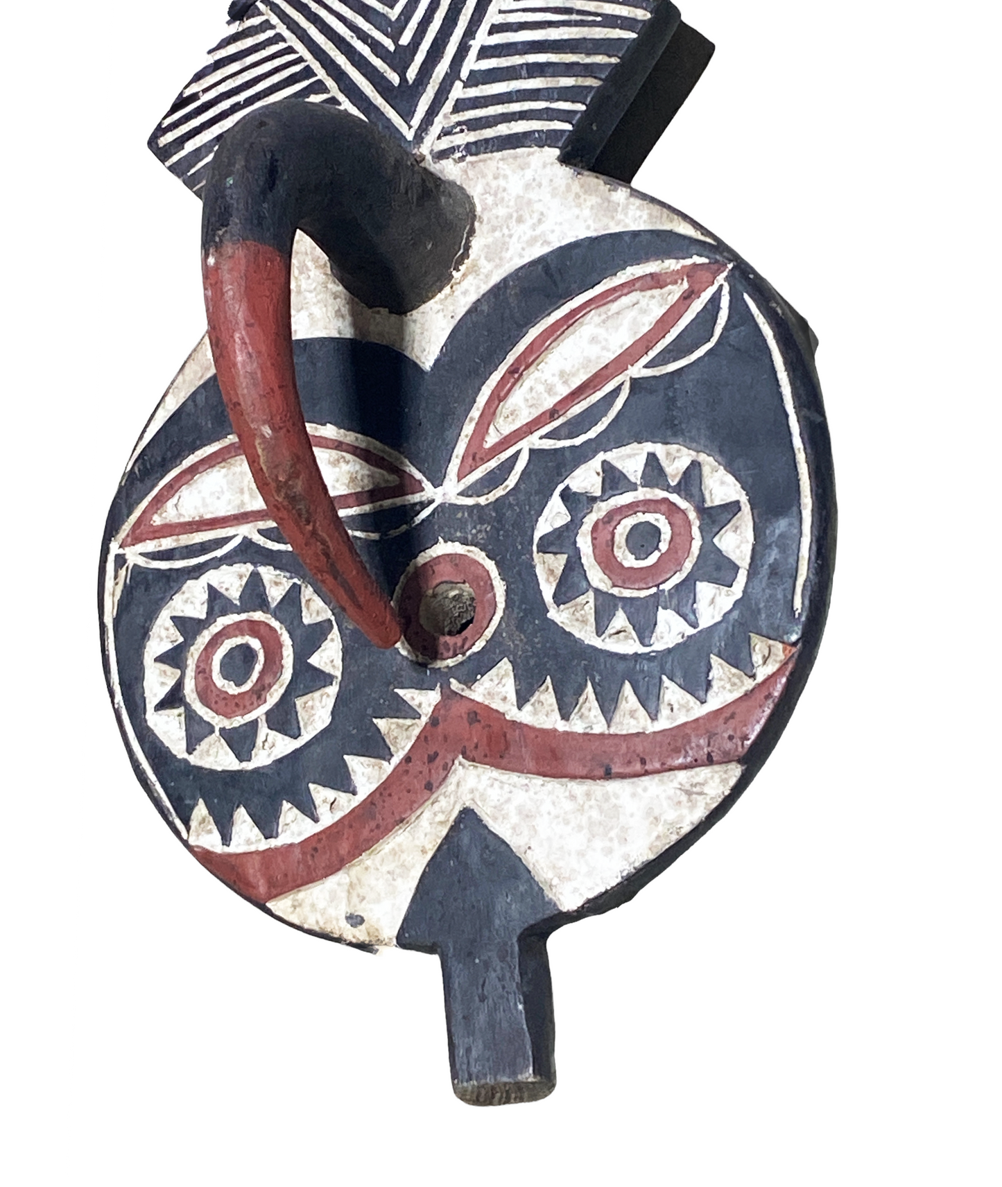 #4456 Large African Bobo Bwa Plank Mask Burkina Faso 80" H