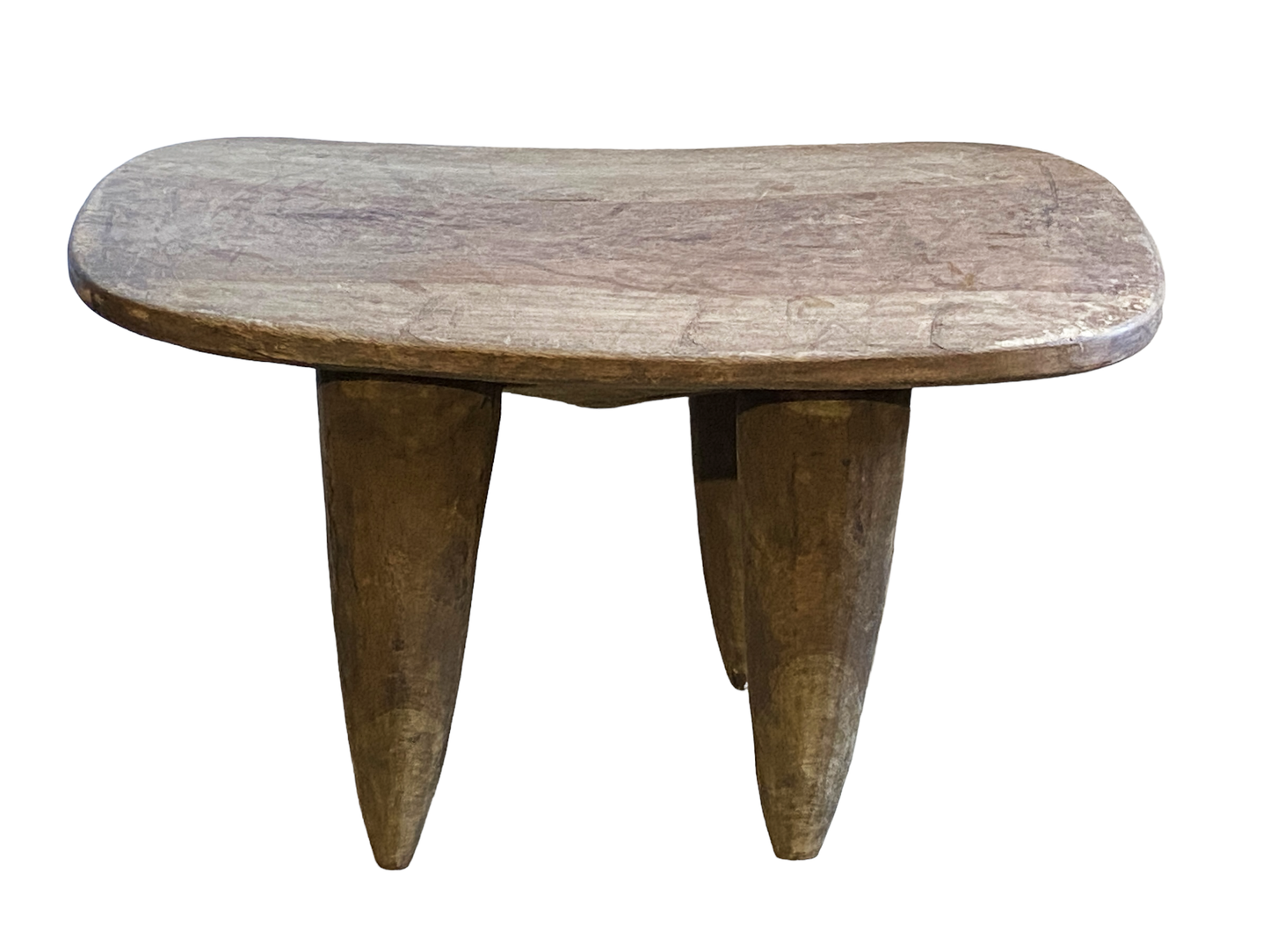 # 4975 African Old Senufo Wood Milk Stool /Table I . Coast 26" W