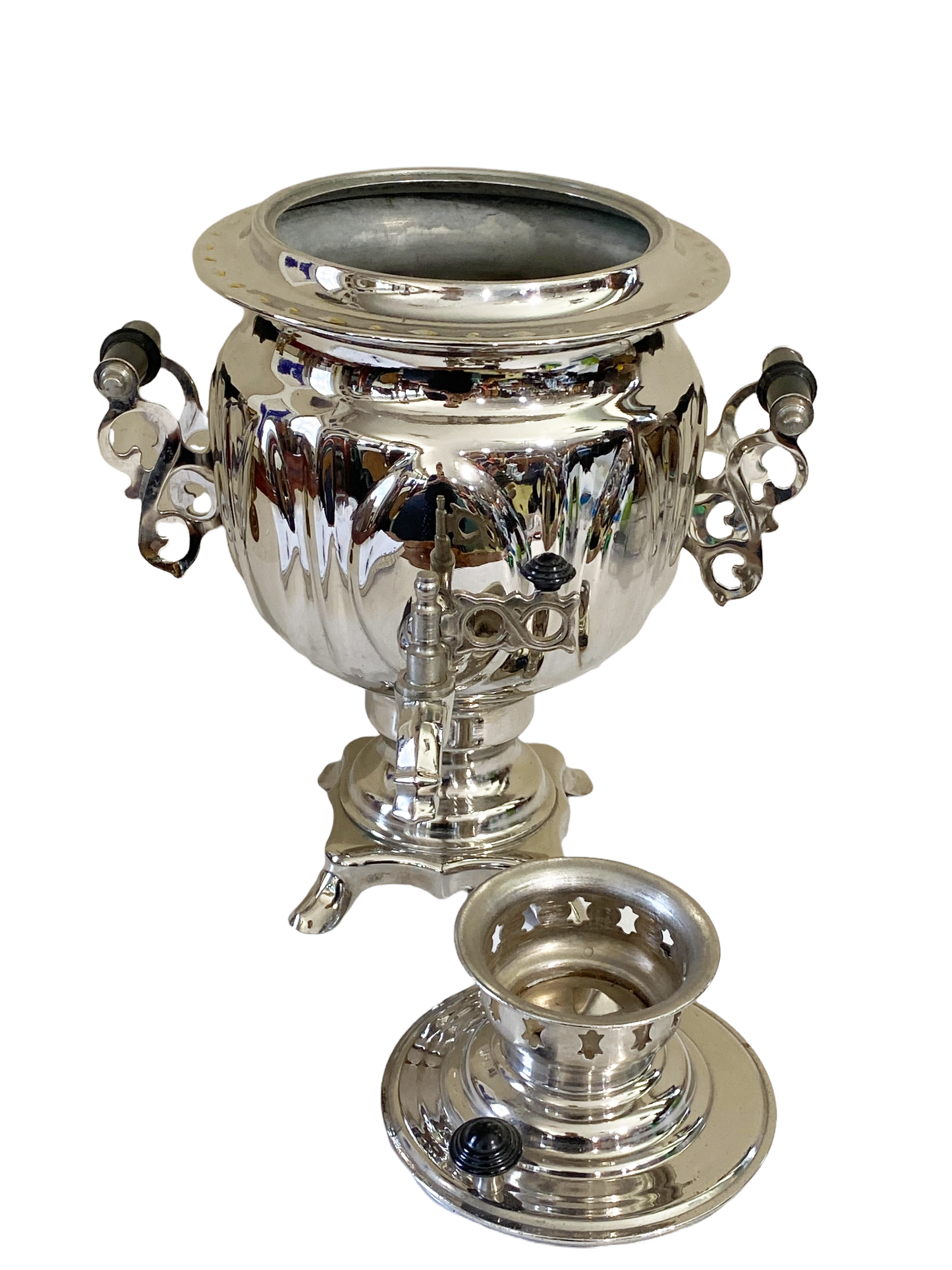 #4701 1988 Russian Electrical Silver Samovar