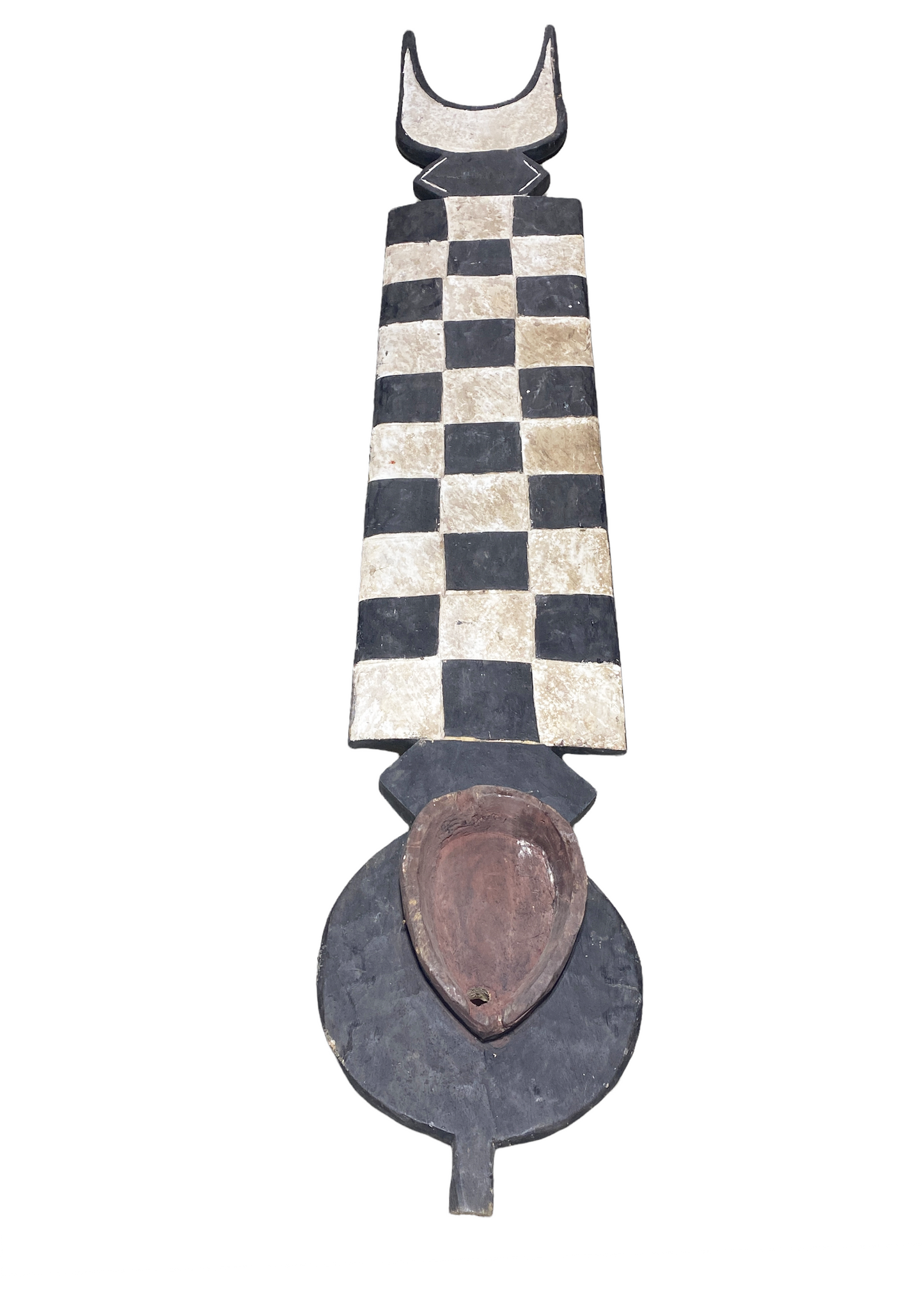 #4456 Large African Bobo Bwa Plank Mask Burkina Faso 80" H