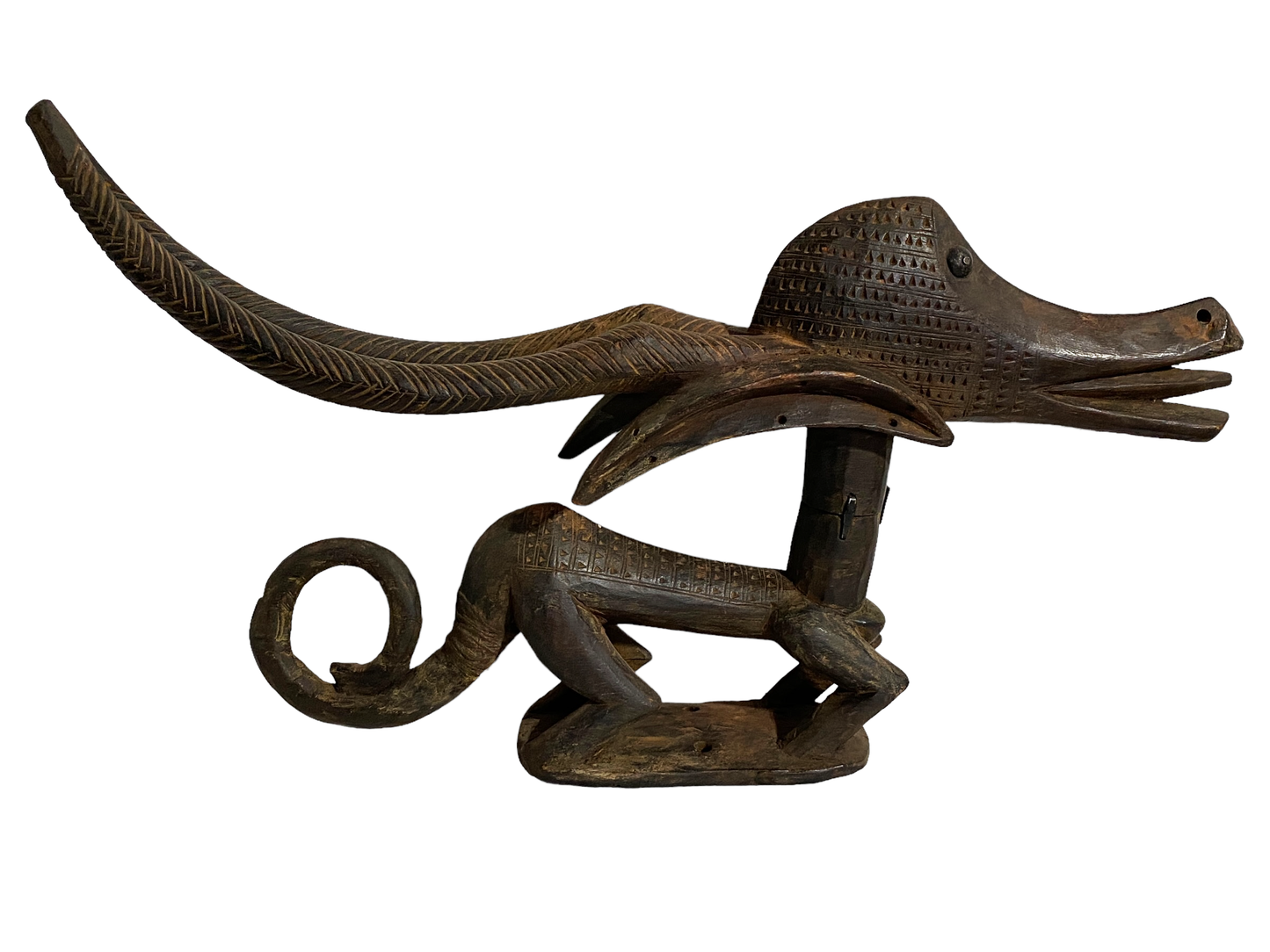 #2128 Superb female and male Bamana Chi Wara Horizontal Antelope Mali Africa