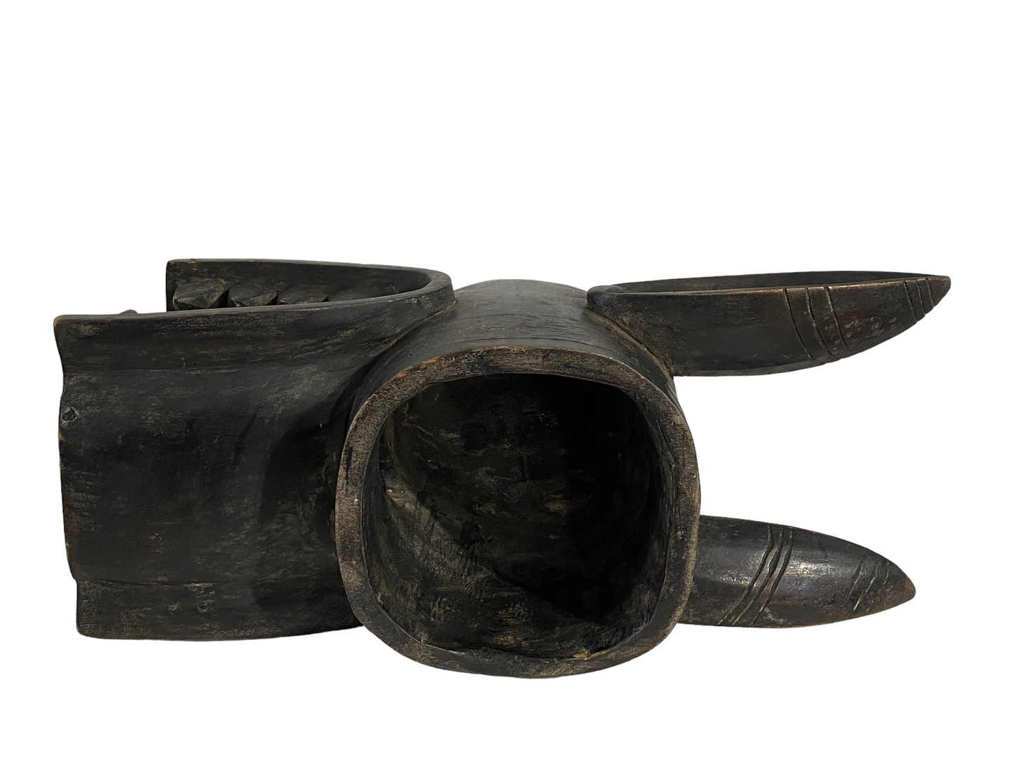 #5142Senufo African Fire Spitter Mask Wanyugo Cote d'Ivoire 21" H