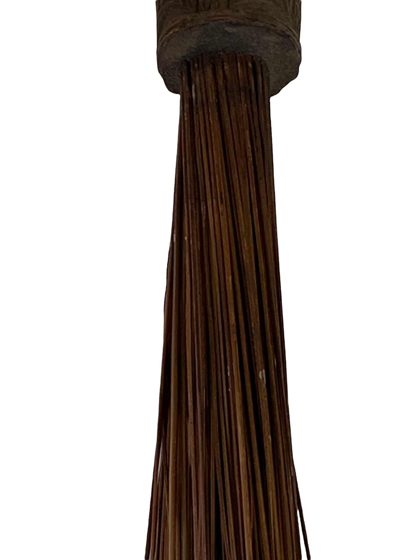 #3273 Vintage African Baule Broom With Female Figure 29" H