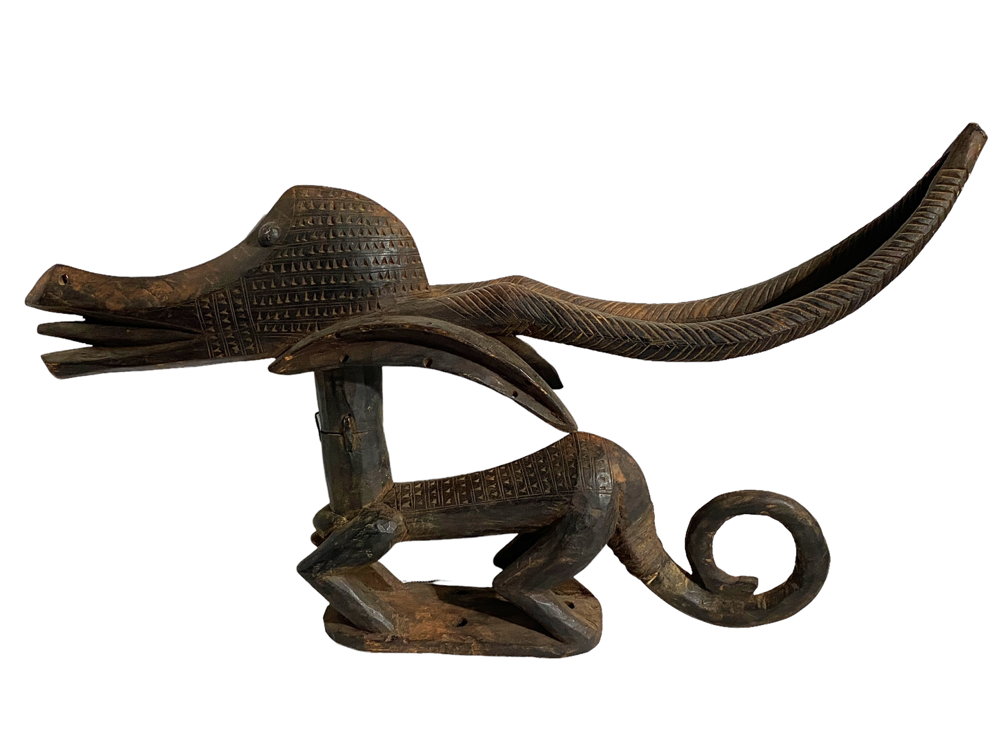 #2128 Superb female and male Bamana Chi Wara Horizontal Antelope Mali Africa