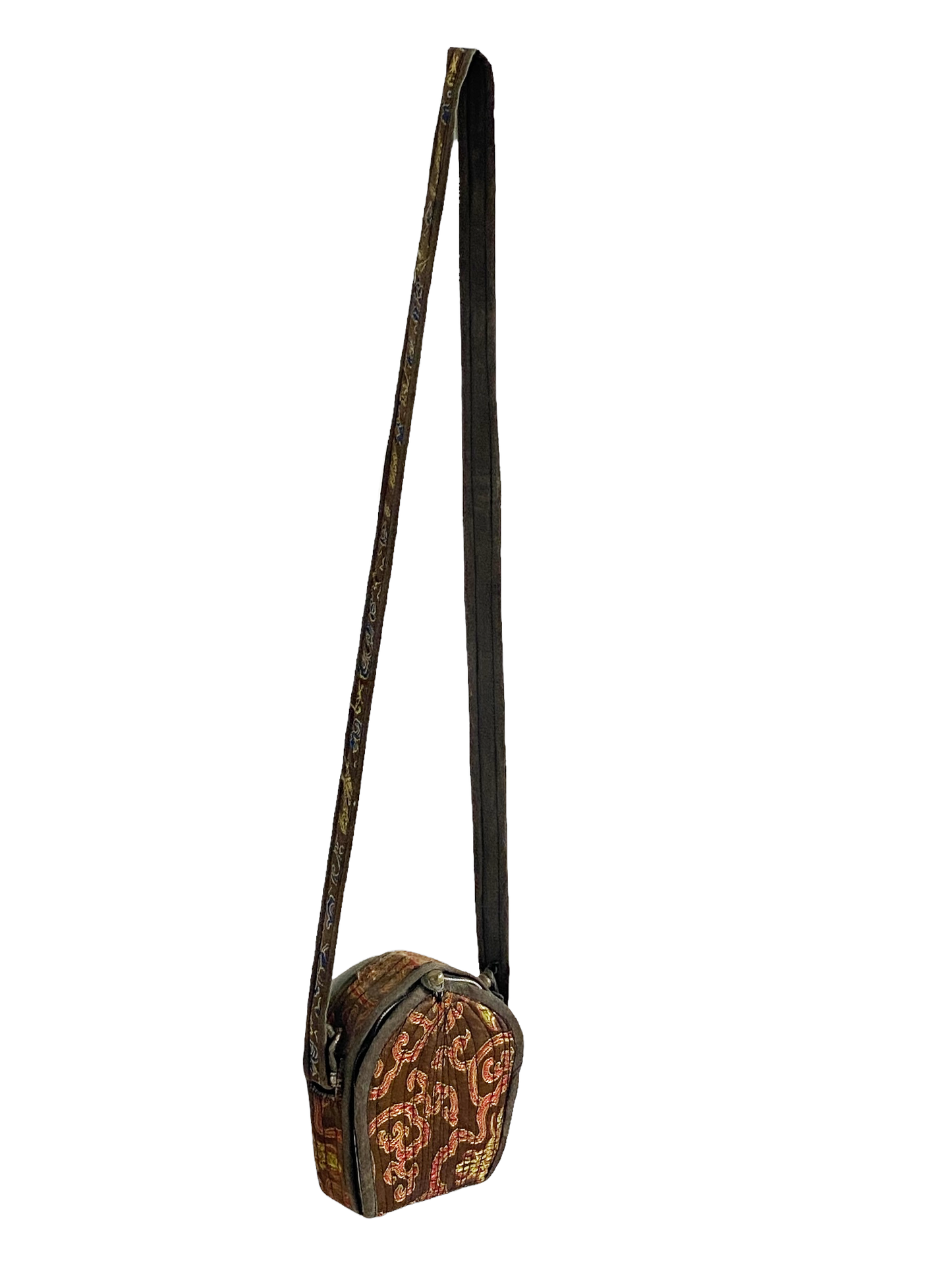 #4589 Vintage Tibetan Buddhist Ghau Traveling Prayer Bag