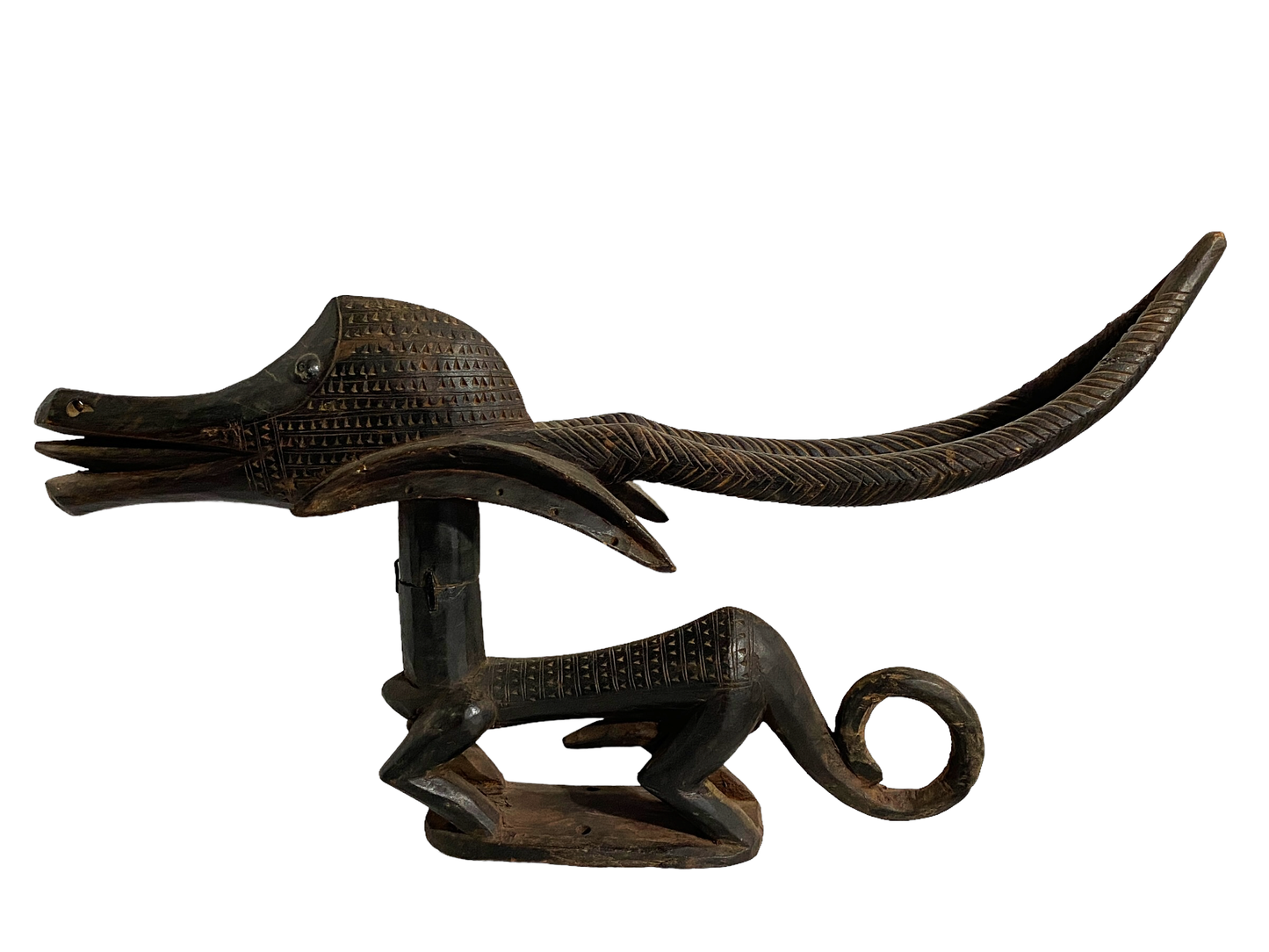 #2128 Superb female and male Bamana Chi Wara Horizontal Antelope Mali Africa