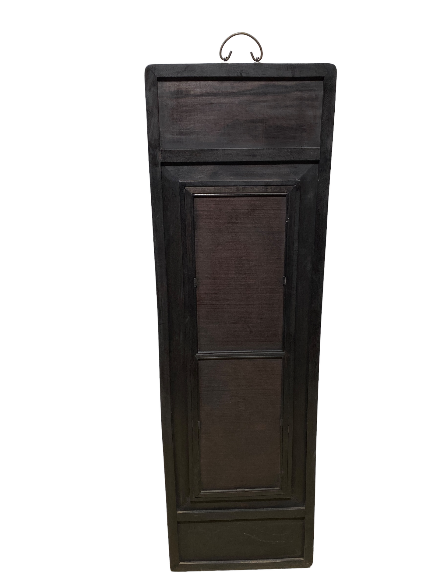 #5061A Chinoiserie Hand Painted Famille Rose Porcelain Panel 49.25" H