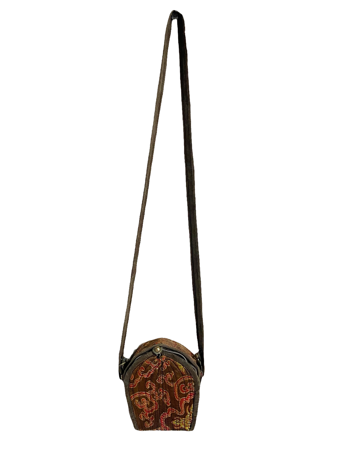 #4589 Vintage Tibetan Buddhist Ghau Traveling Prayer Bag