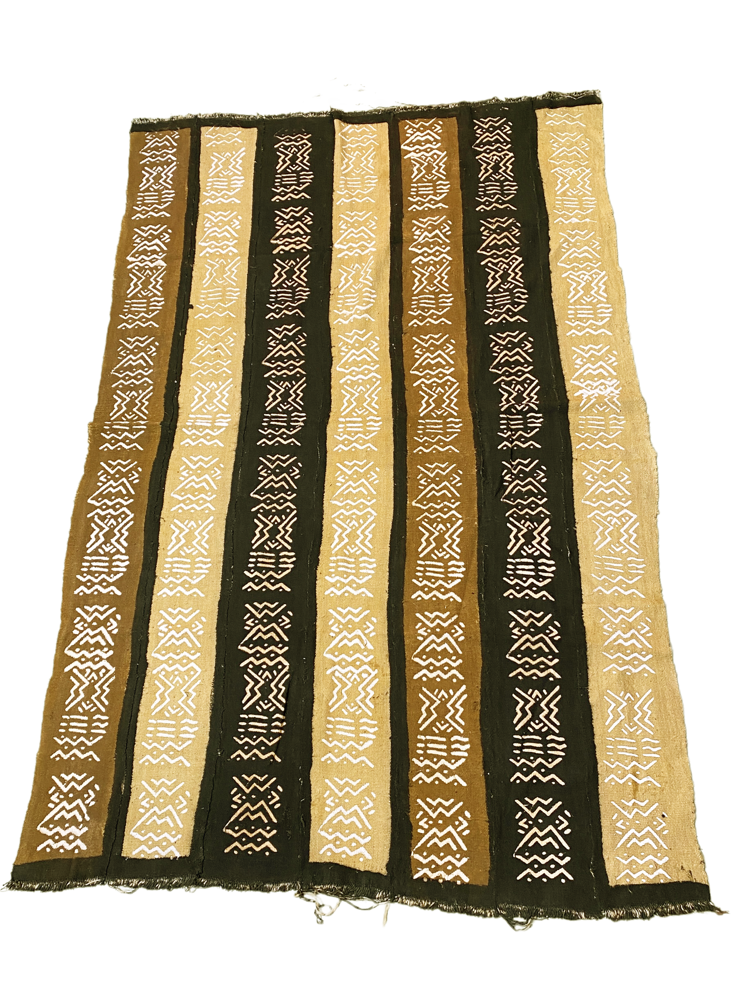 #4883 Superb Bogolan Mali Mud Cloth Textile 40" by 63"