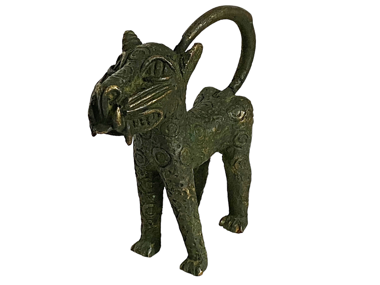 #5238 Superb Benin Leopard Bronze Nigeria African