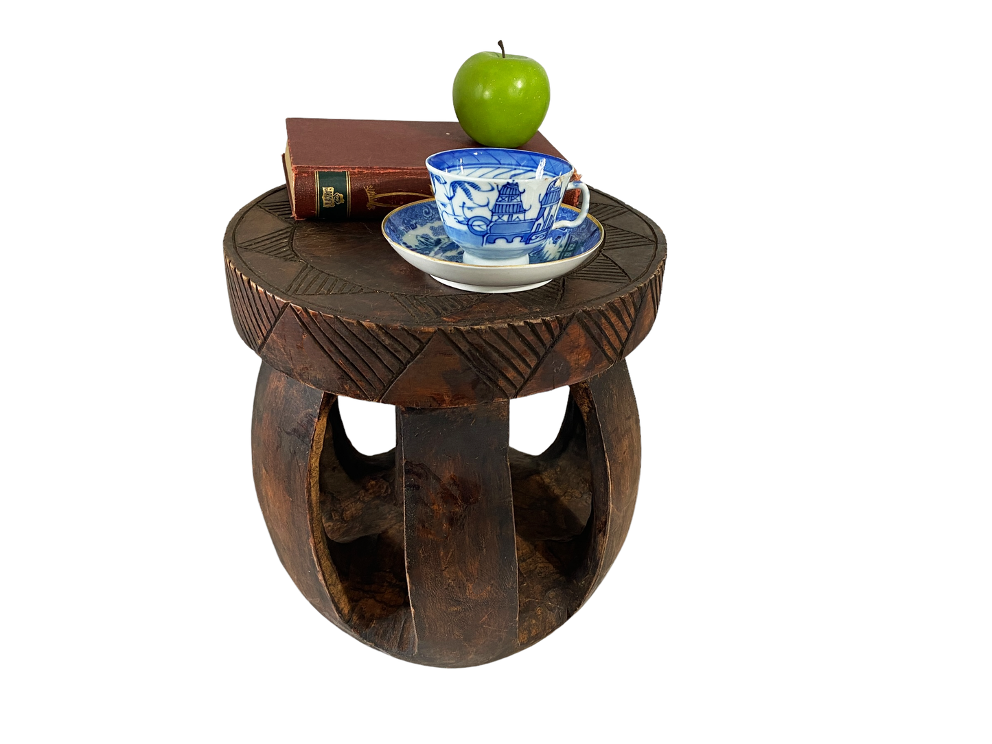 #5192 African Baga Low Stool Guinea-Bissau 13" H by 13" W