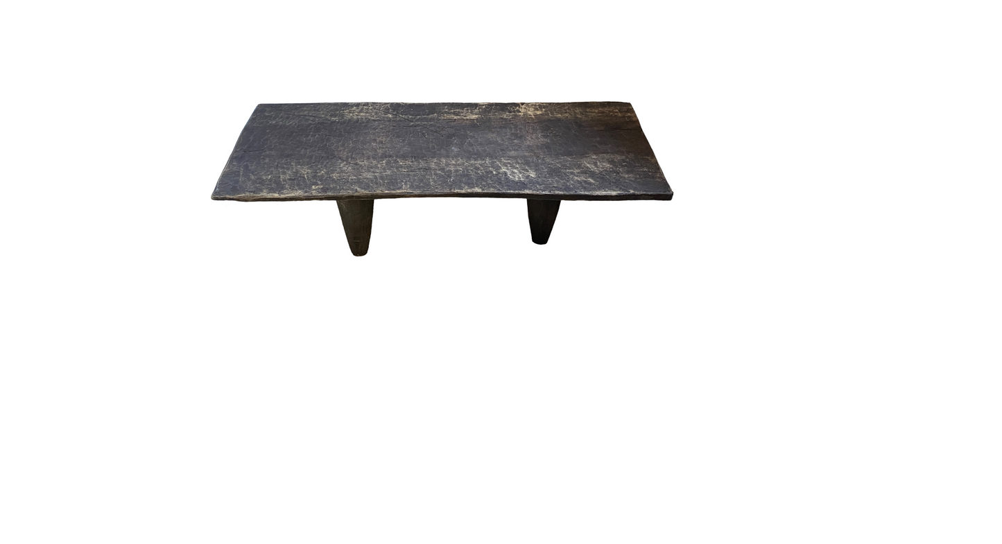 # 4982 Superb Rustic Old African Senufo Stool / Table I coast 40" W