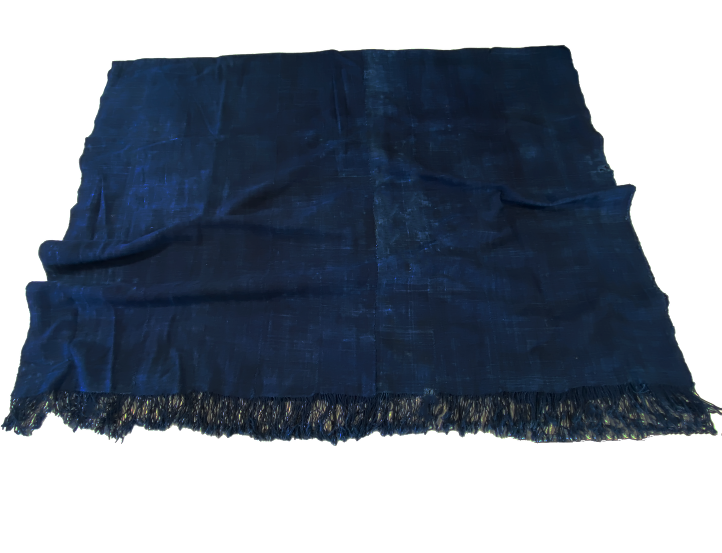 #5146 Fine Plain Indigo Cloth - Mossi Tribe Burkina Faso 67" H by 42" W