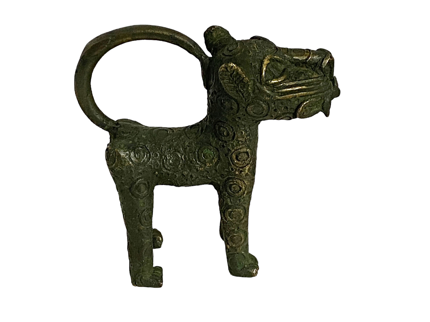 #5238 Superb Benin Leopard Bronze Nigeria African