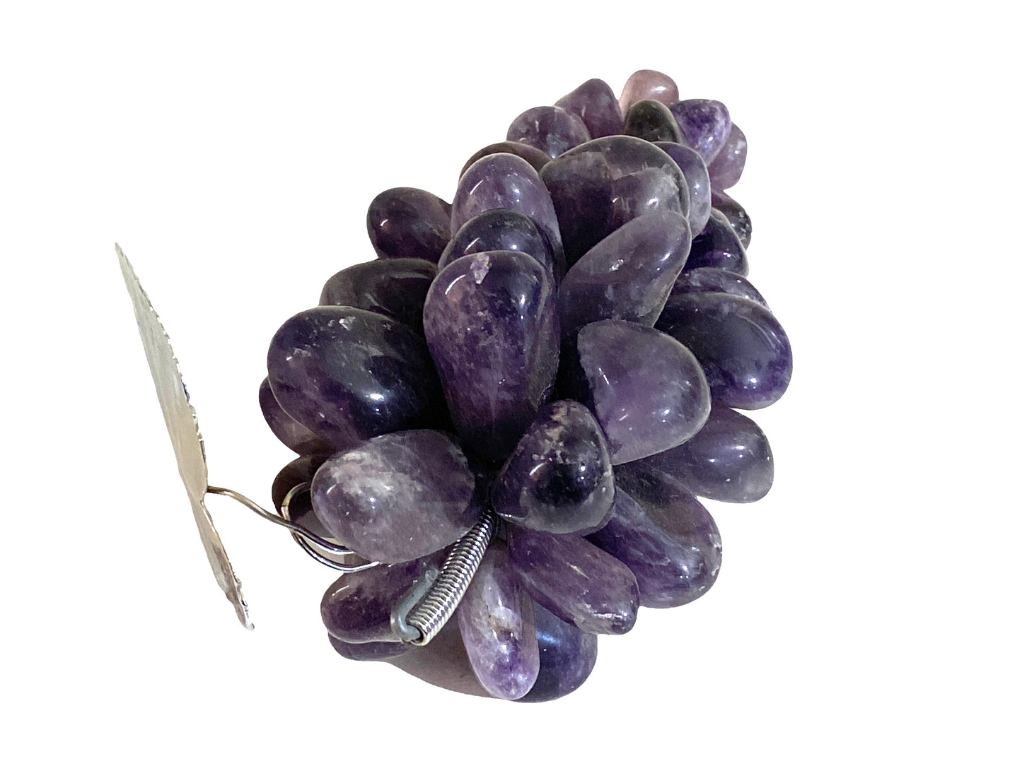 #4483 Large Vintage Brazilian Crystal Amethyst Grape Cluster