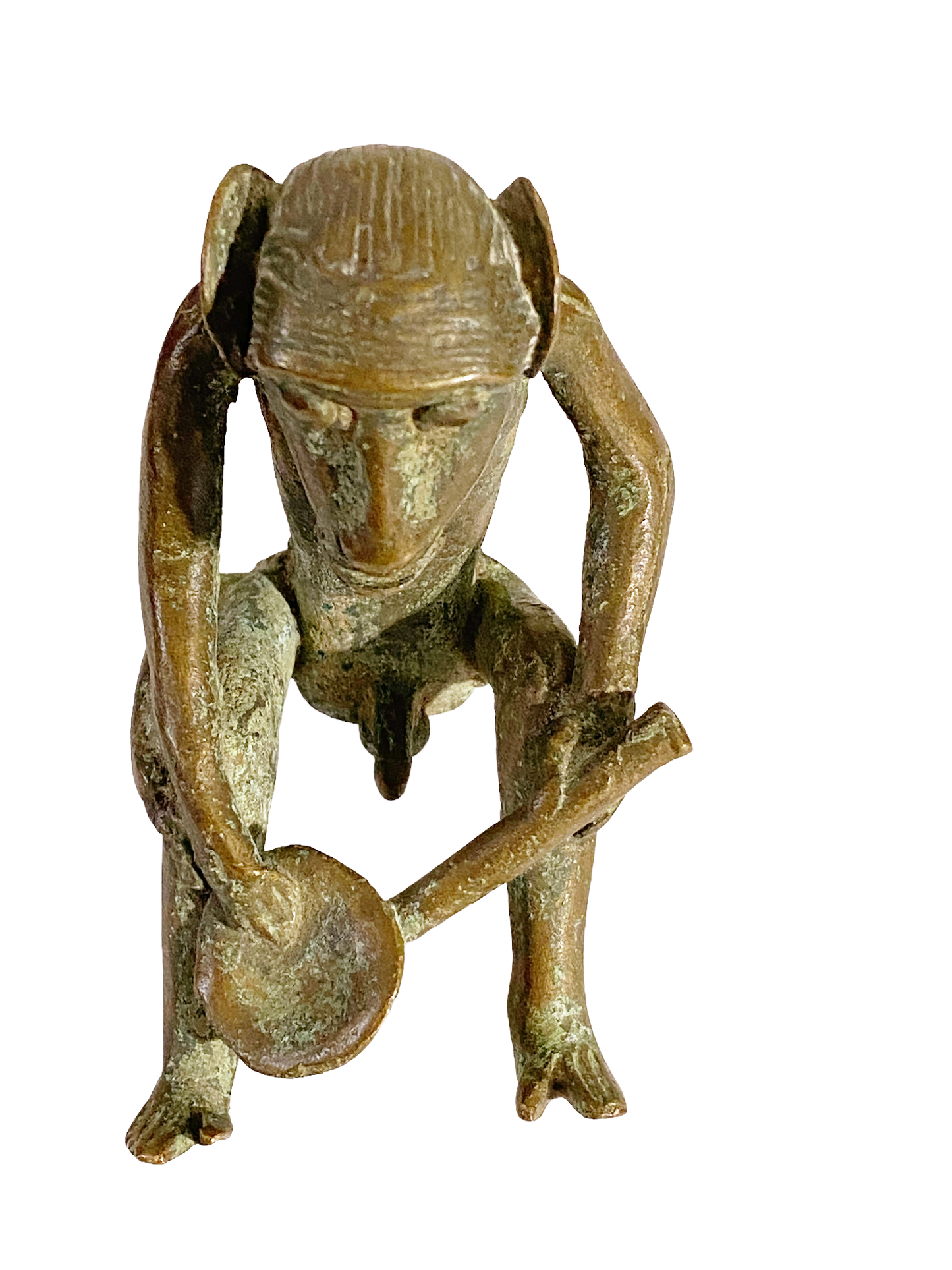 #711 Bronze AfricanTribal/ Ashanti Akan Of a MONKEY I Coast 3.5"H