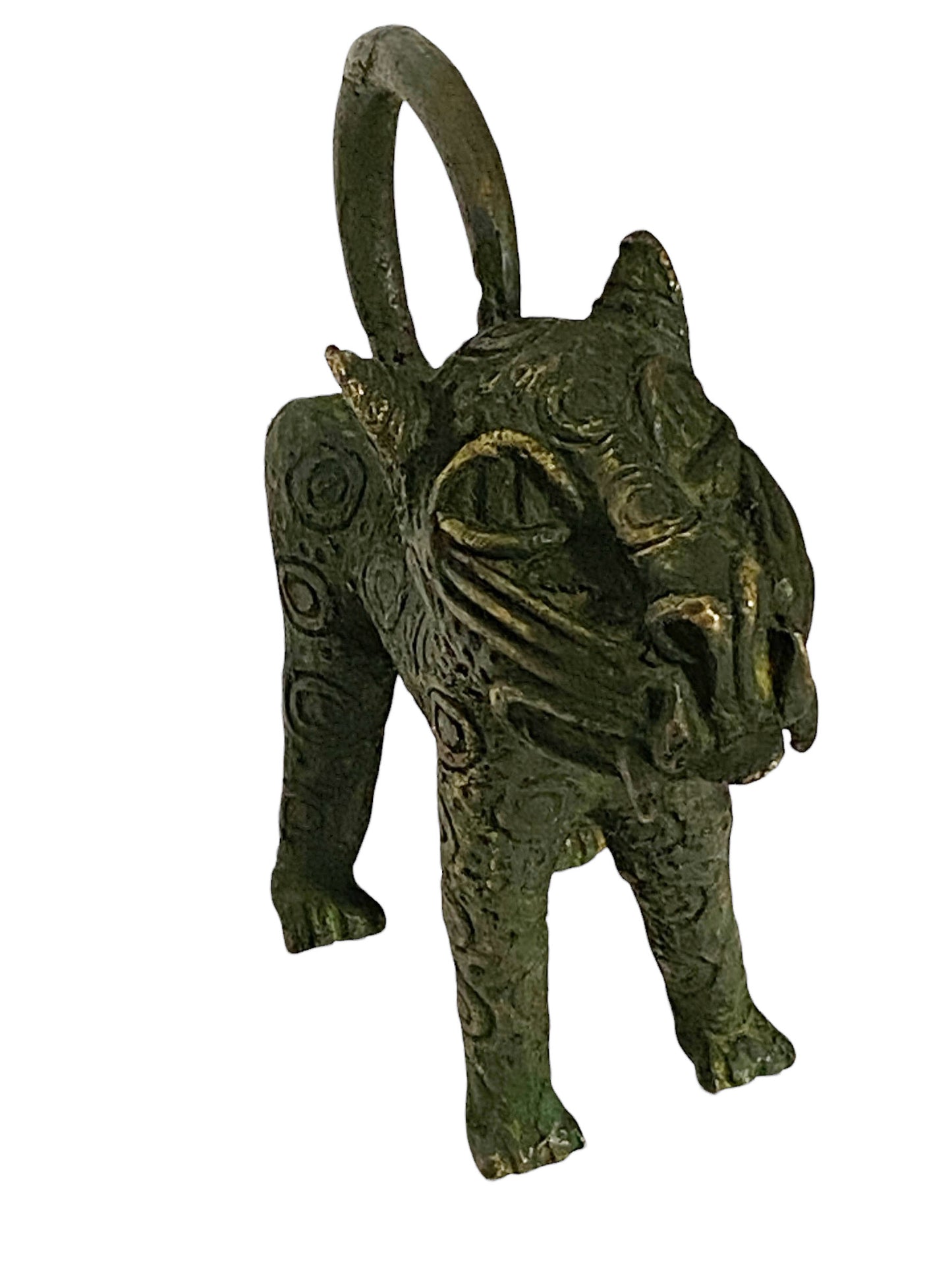 #5238 Superb Benin Leopard Bronze Nigeria African