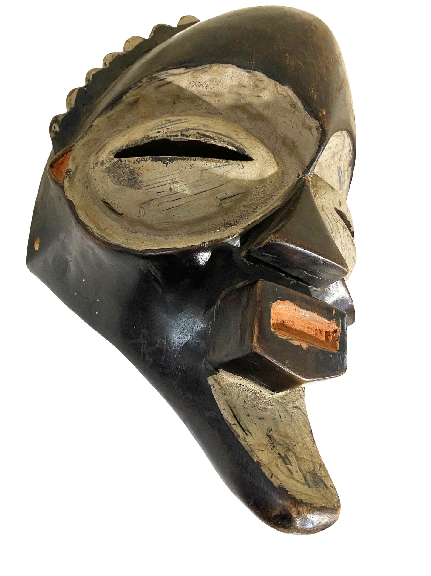 #4645 Tribal African mask from the Luba - Congo 13" h