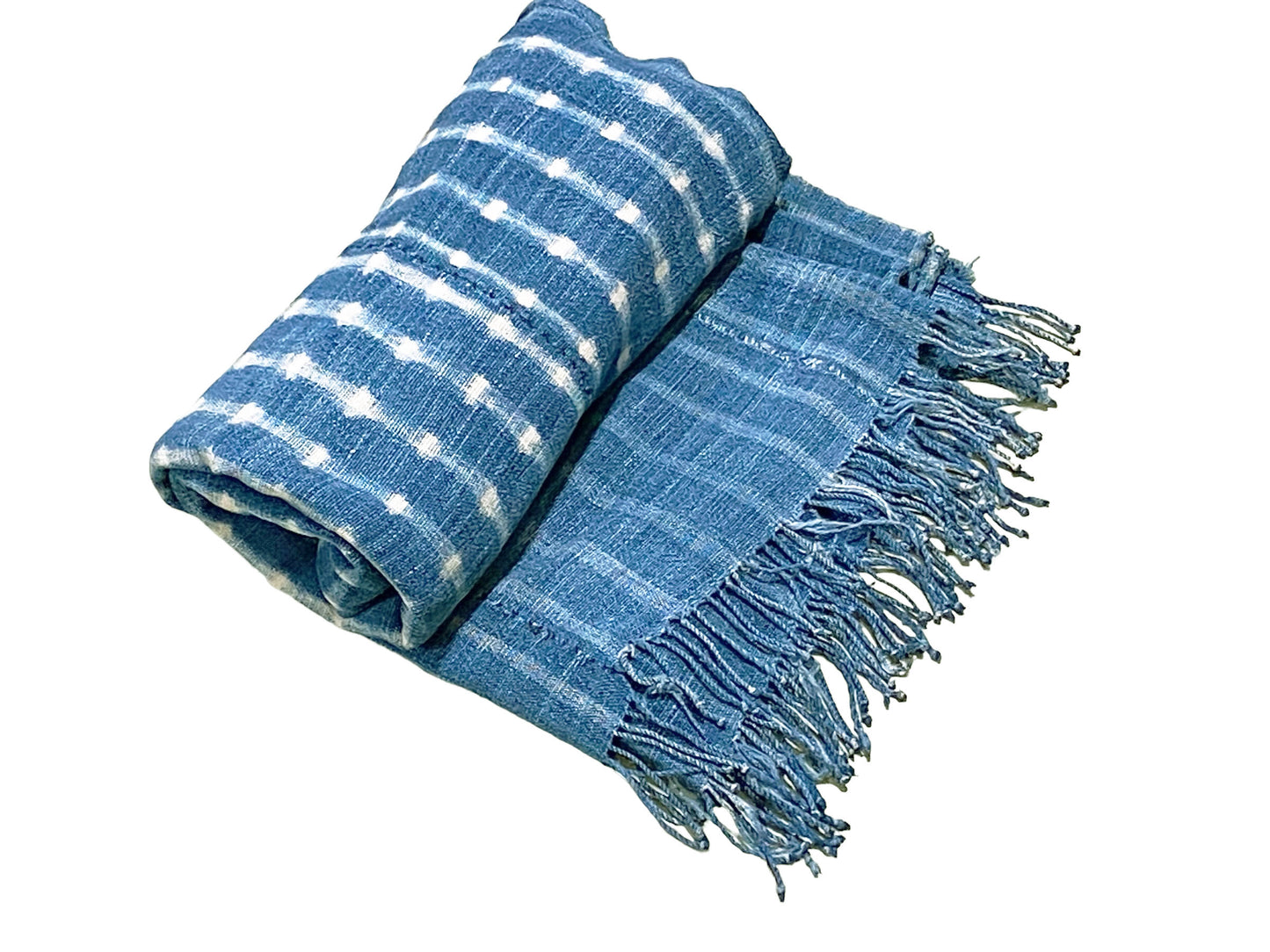 #5329 African Indigo Cloth - Mossi Tribe Burkina Faso 59" by 43"