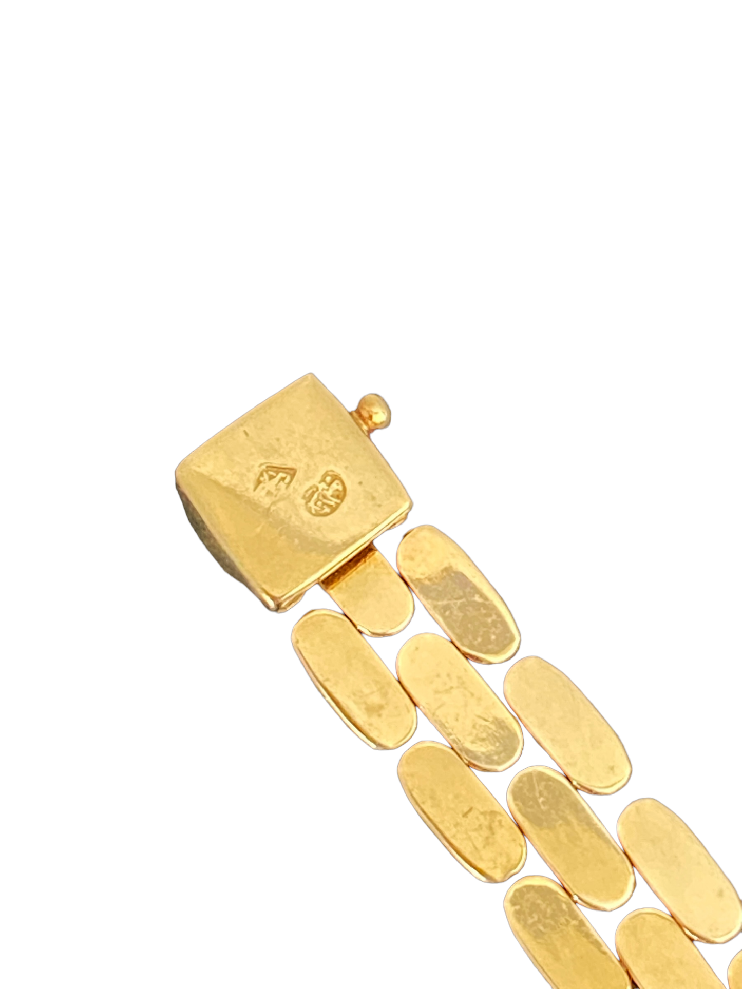 #1954 18KT Gold / Diamond Panther Head Necklace Cartier Style