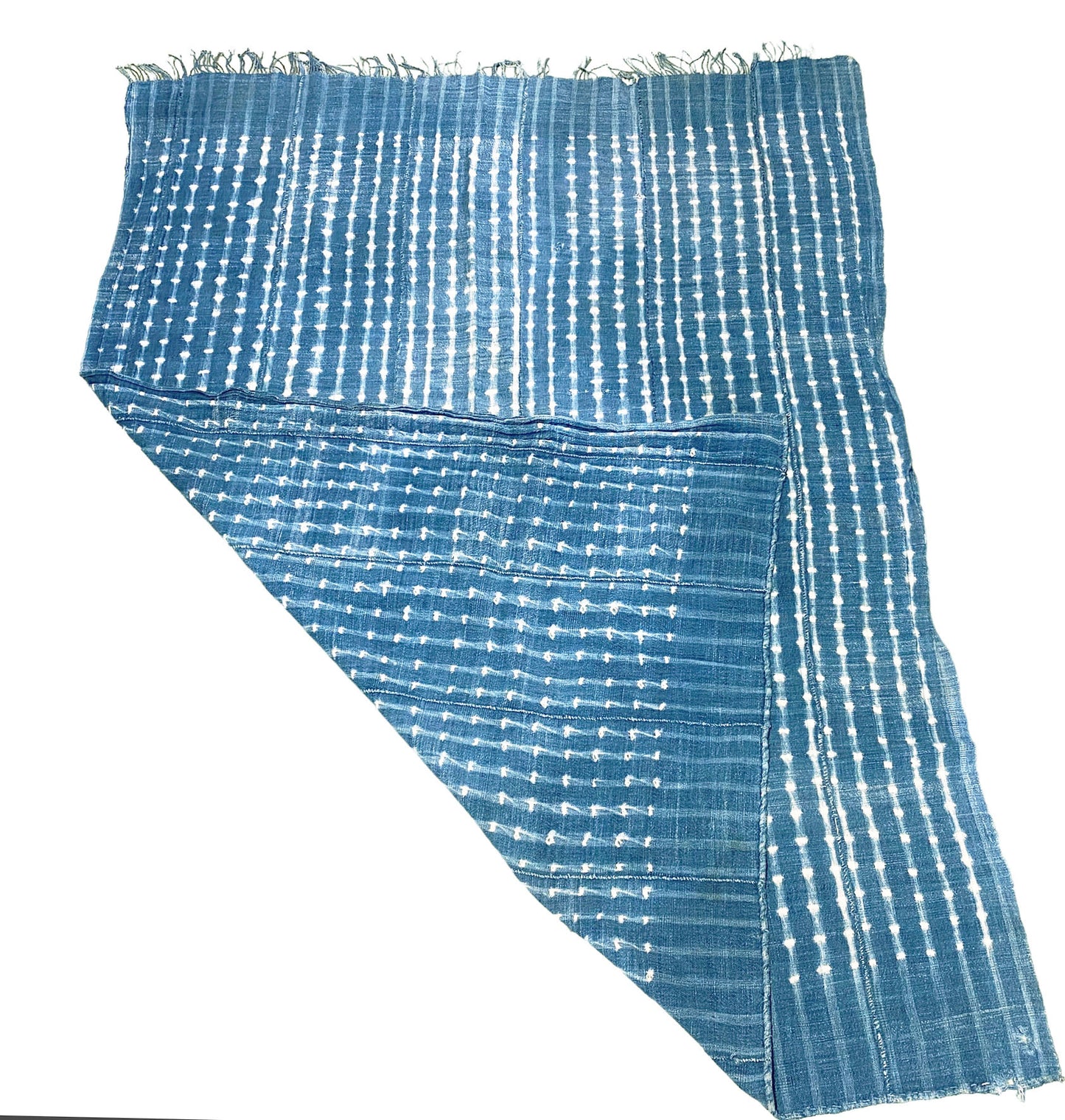 #5329 African Indigo Cloth - Mossi Tribe Burkina Faso 59" by 43"