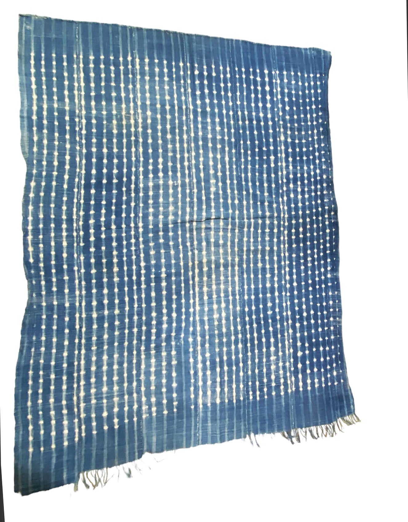 #5329 African Indigo Cloth - Mossi Tribe Burkina Faso 59" by 43"