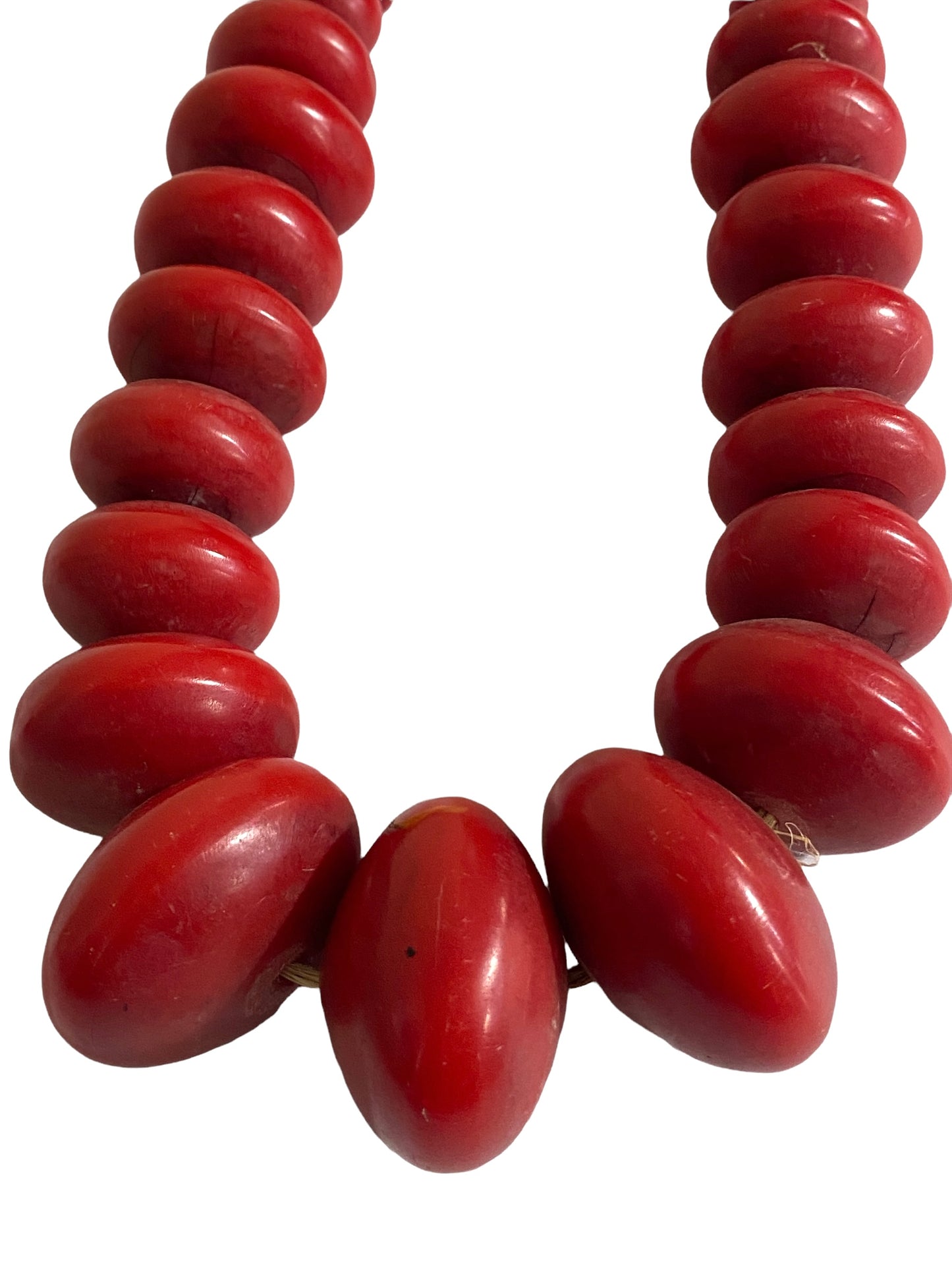 #4556 Jumbo African Currency 69 Amber Beads Nigeria