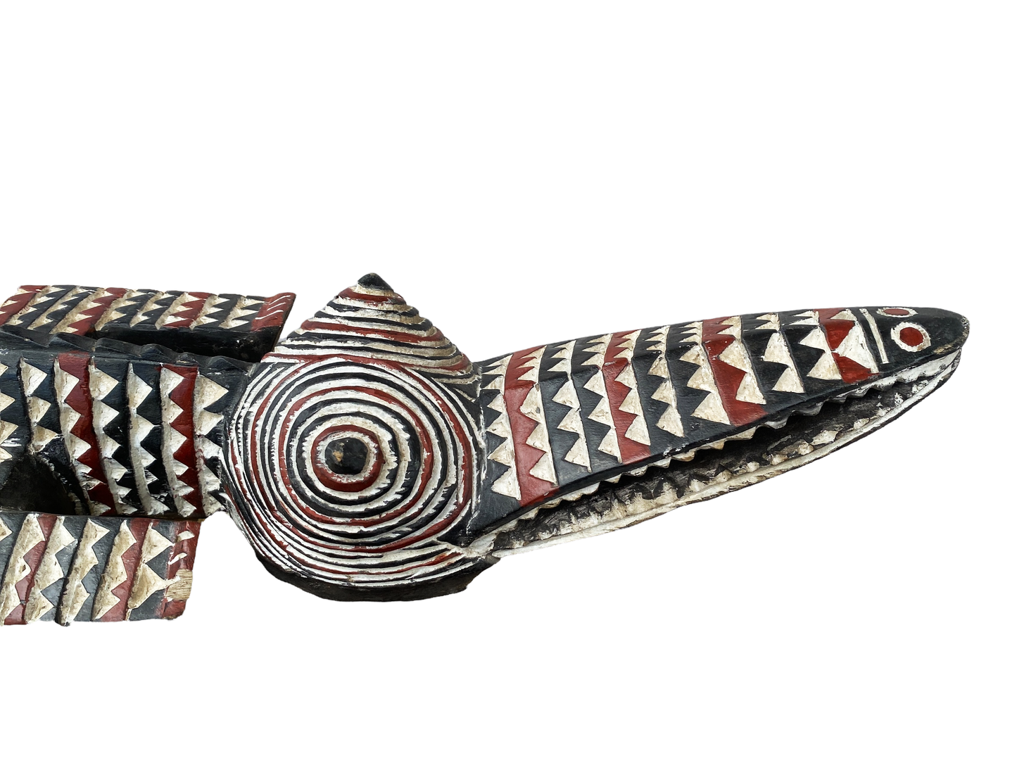 #4670 African Life size  Crocodile Nuna Bobo Burkina Faso 79" W