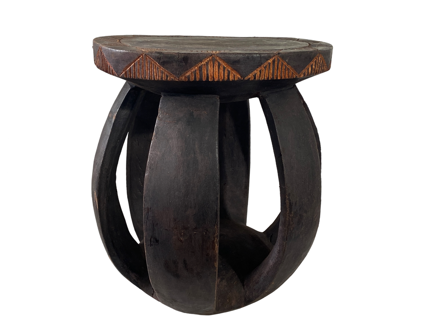 #5191 African Baga Low Stool Guinesa -Bissau 17.75" H