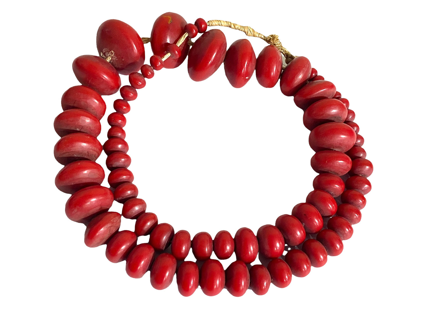 #4556 Jumbo African Currency 69 Amber Beads Nigeria