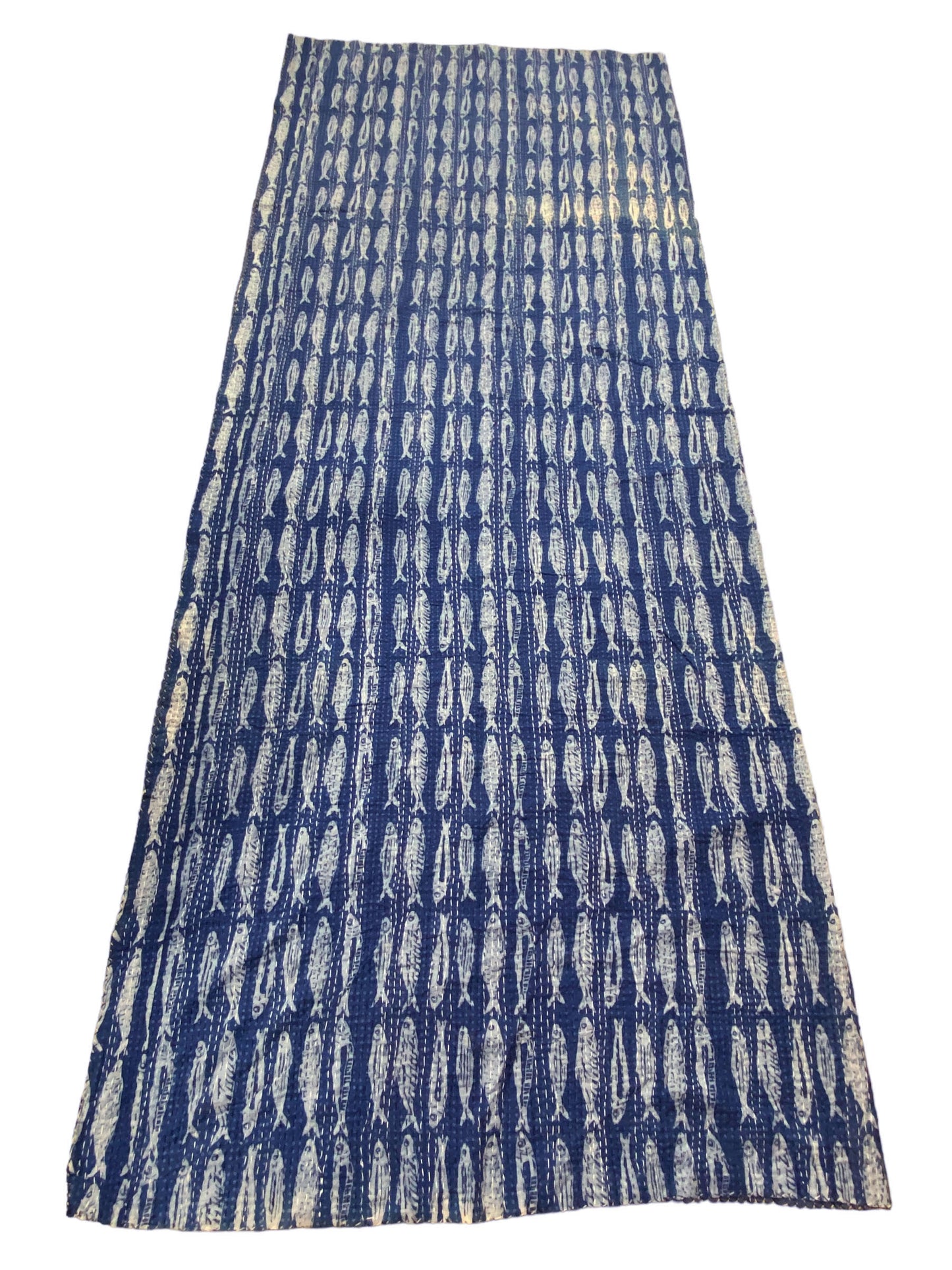 #5321 Large Indian Kantha Quilt Throw /Blanket /Quilt Bedspread 105"