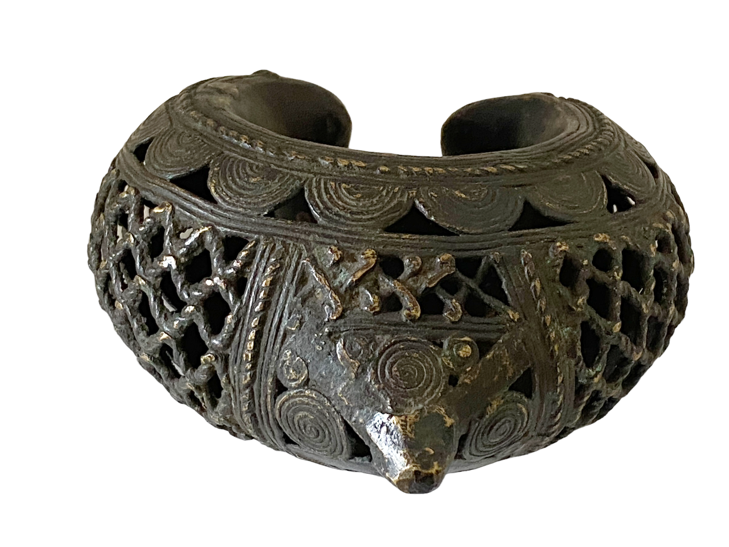 #3713 Superb Benin  Bronze Bracelet Currency Nigeria