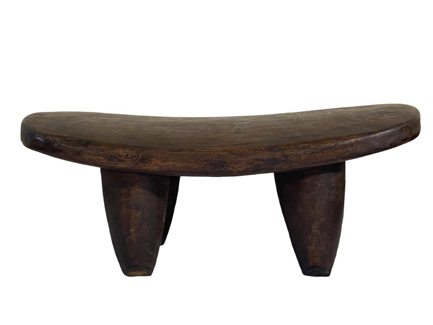 # 4593 African Senufo Wood Milk Stool I . Coast 15.75" W