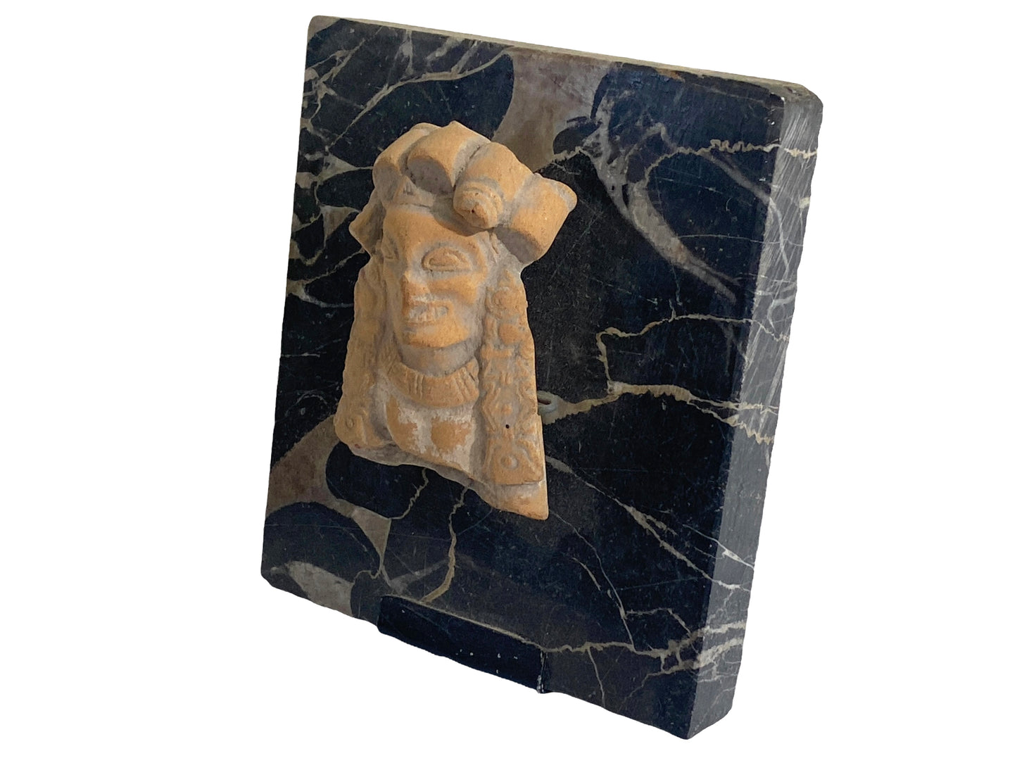 #231 Rare Pre Colombian fragment of Valdivia Female on stand 4.25" H