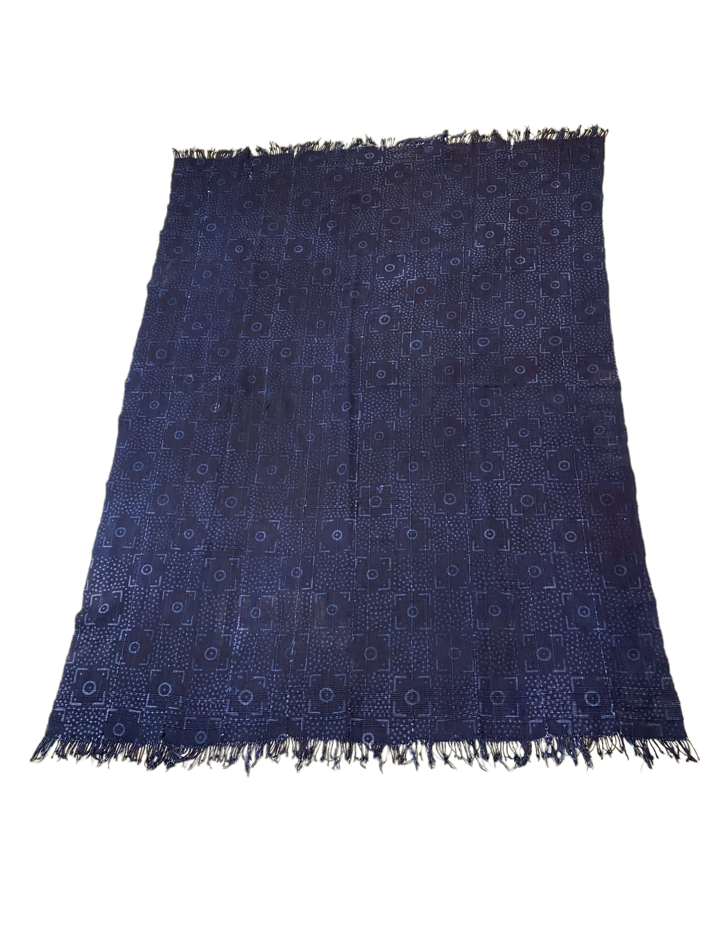 #4885 Vintage African Indigo Bondoukou Cloth Textile I Coast 41" by 56"