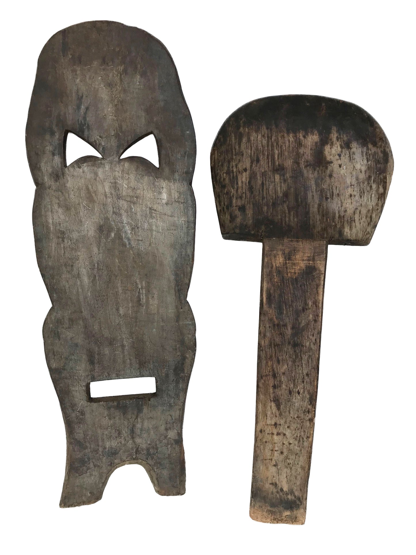 #1481 Vintage African Wooden Chokwe Reclining Chair Angola 33" H