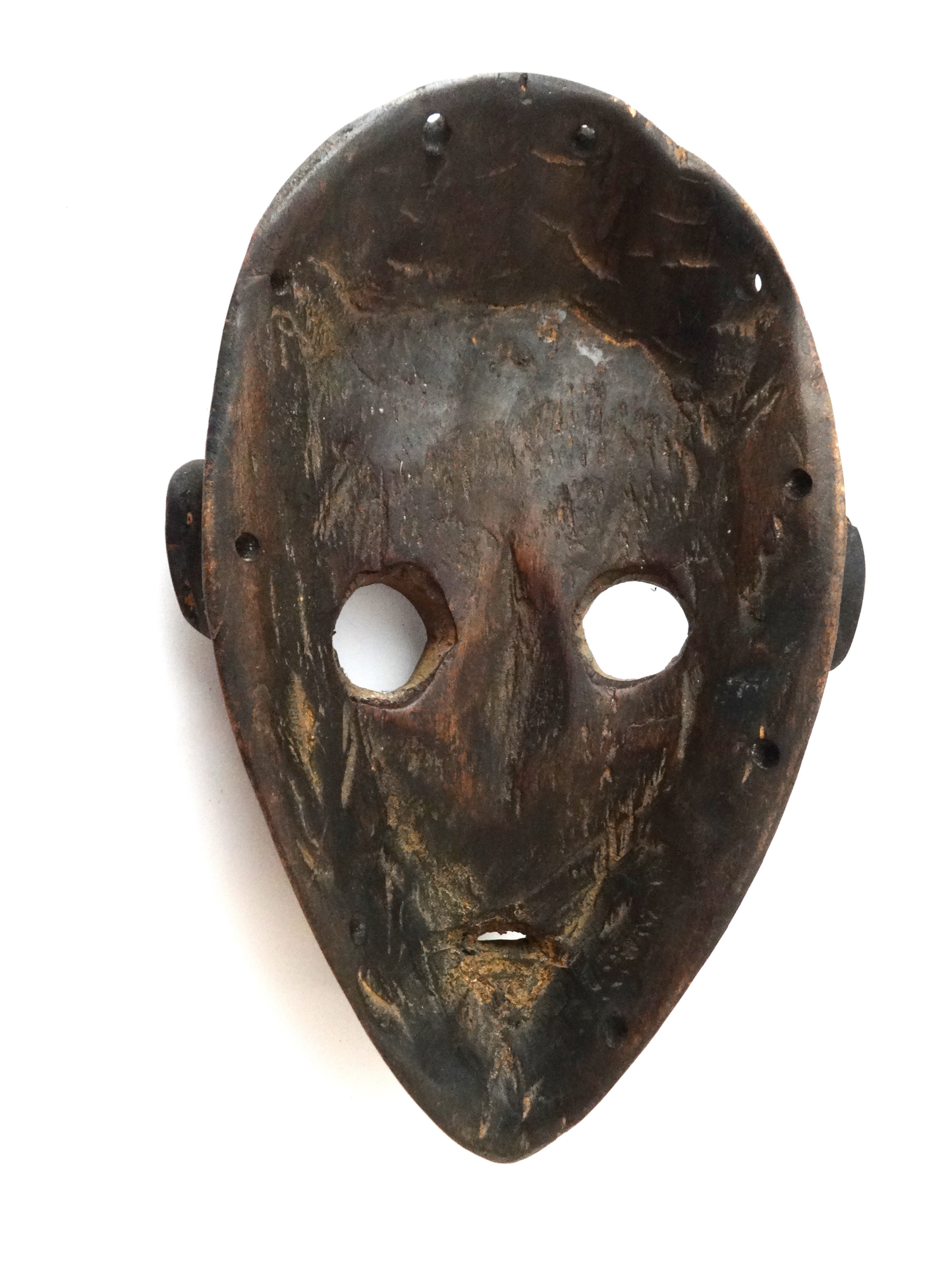 # 4323 SUPERB OLD AFRICAN I. COAST DAN CEREMONIAL DANCE MASK 9" H