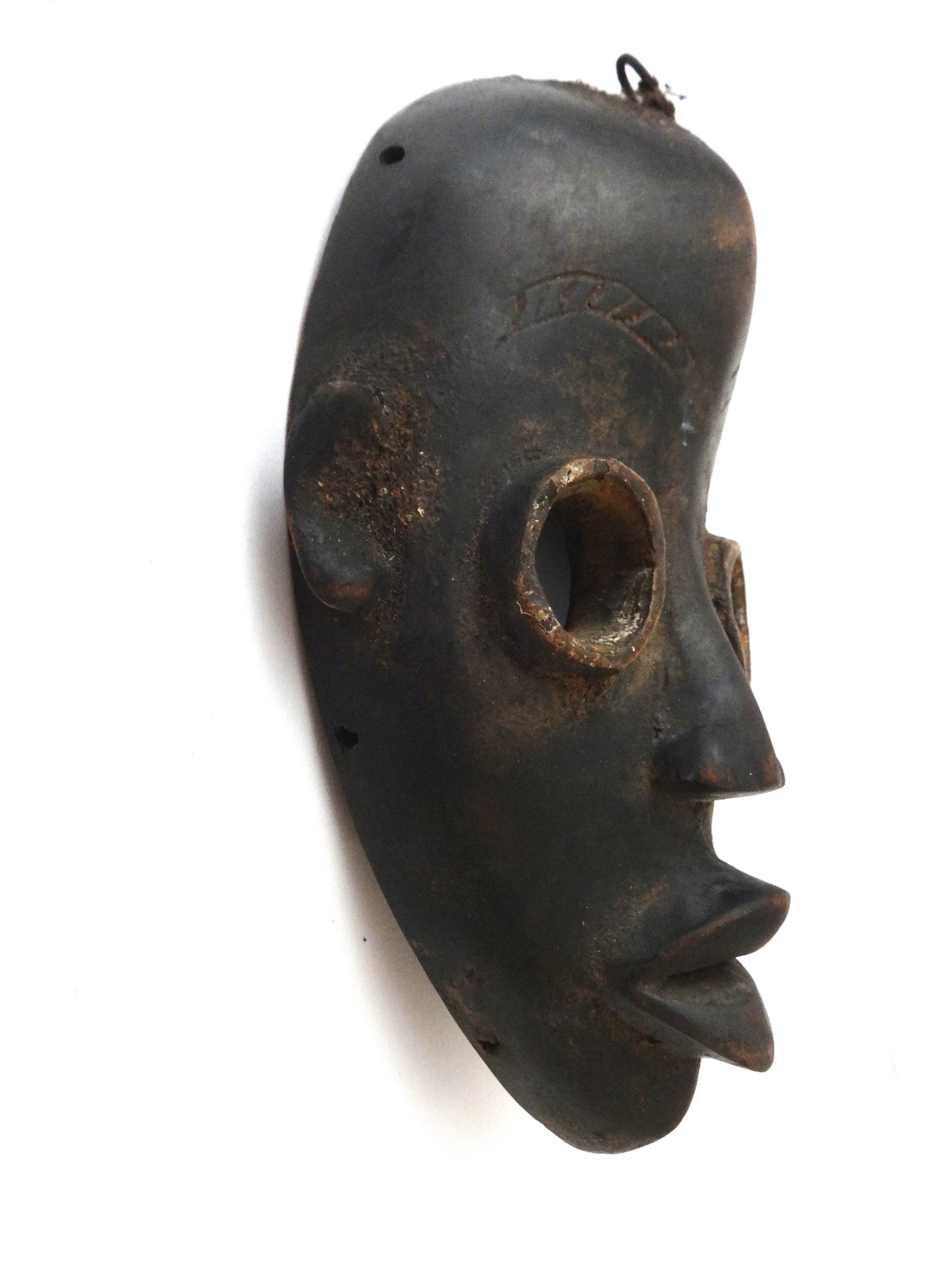 # 4323 SUPERB OLD AFRICAN I. COAST DAN CEREMONIAL DANCE MASK 9" H