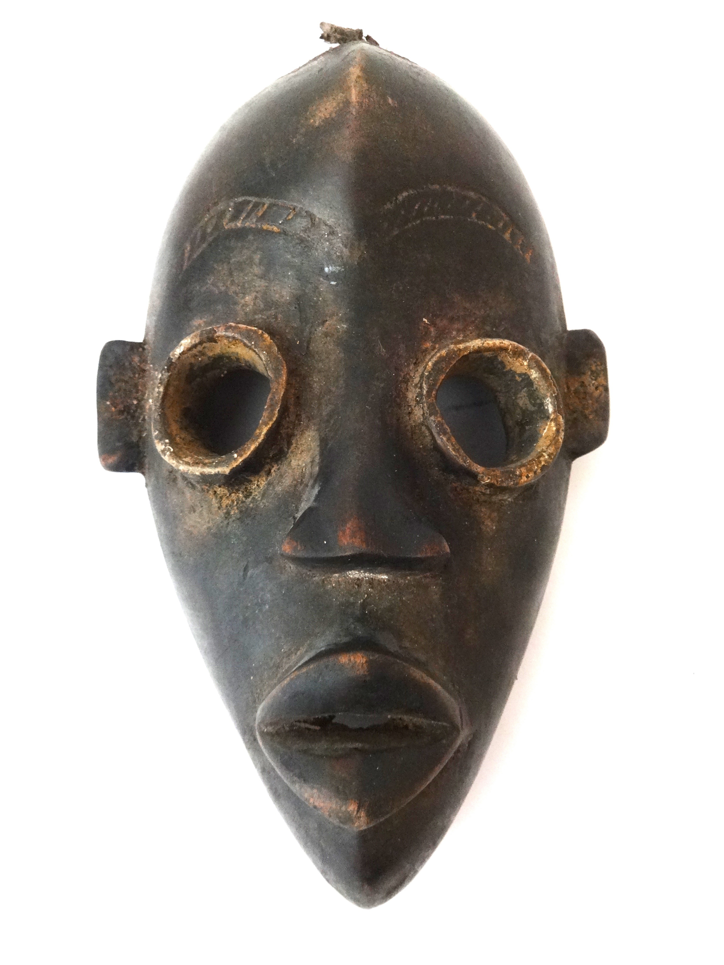 # 4323 SUPERB OLD AFRICAN I. COAST DAN CEREMONIAL DANCE MASK 9" H