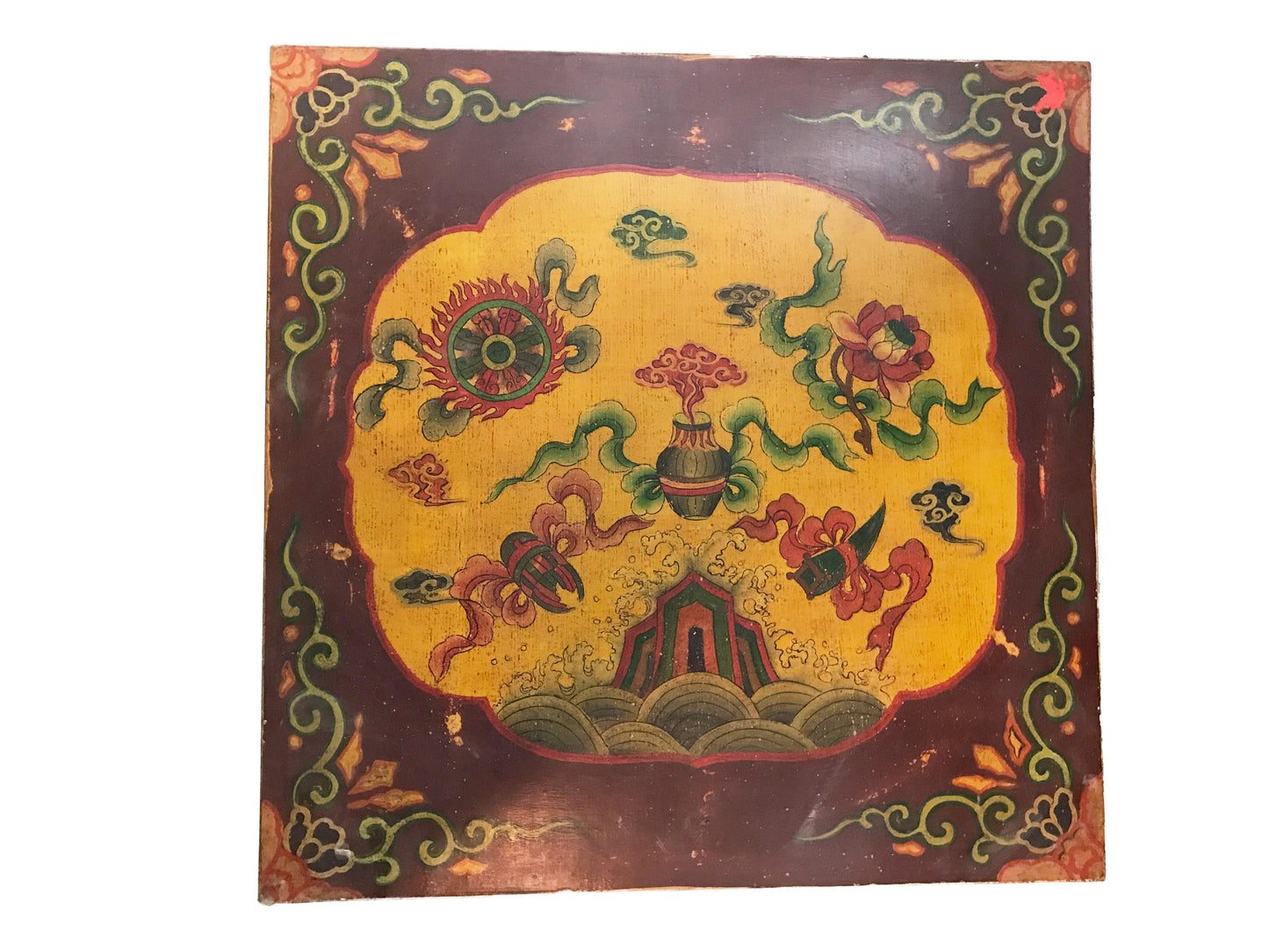 #3026 Tibetan Hand-Painted Coffee Table