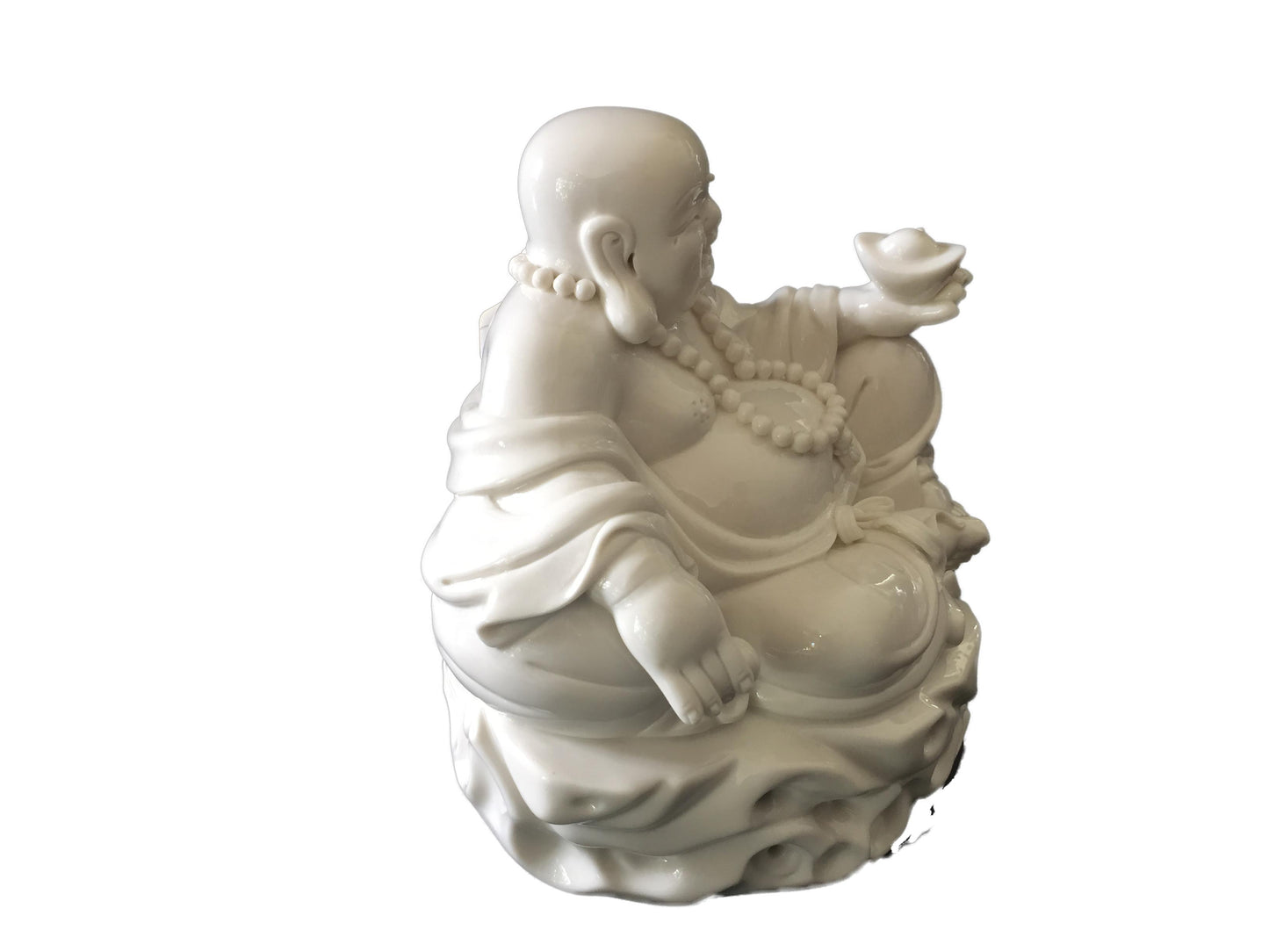 #1617 Blanc De Chine Happy Buddha 6" H
