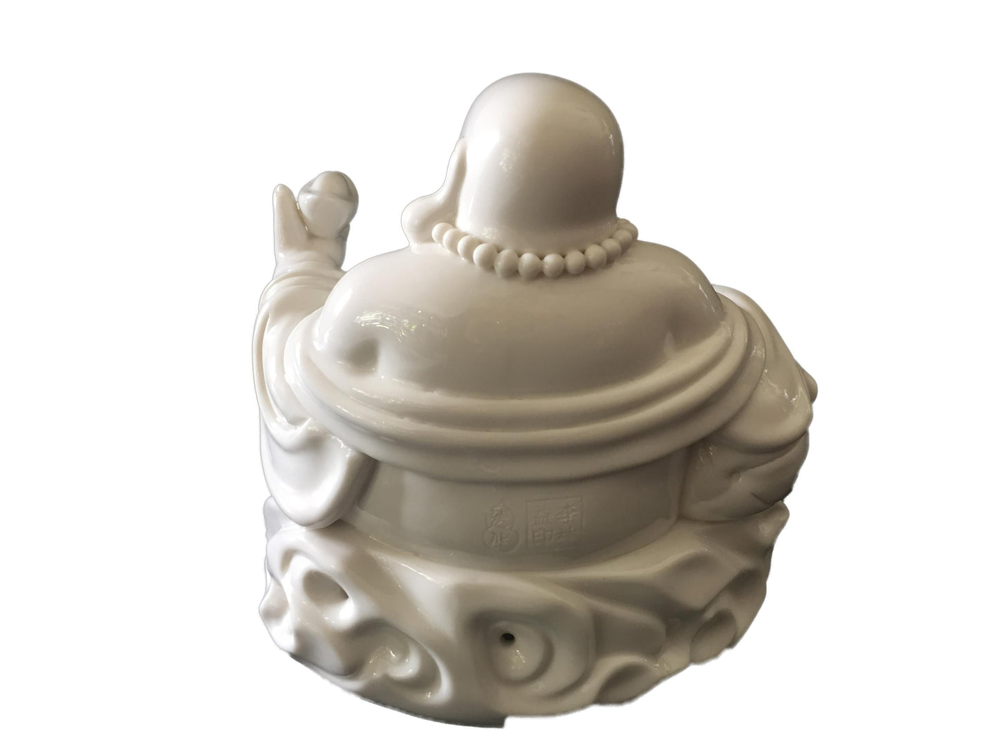 #1617 Blanc De Chine Happy Buddha 6" H
