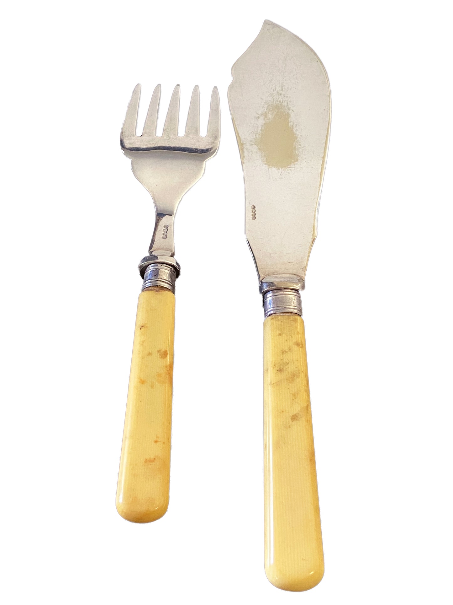 #3605 Epns Engraved Fish Flatware Set for 6