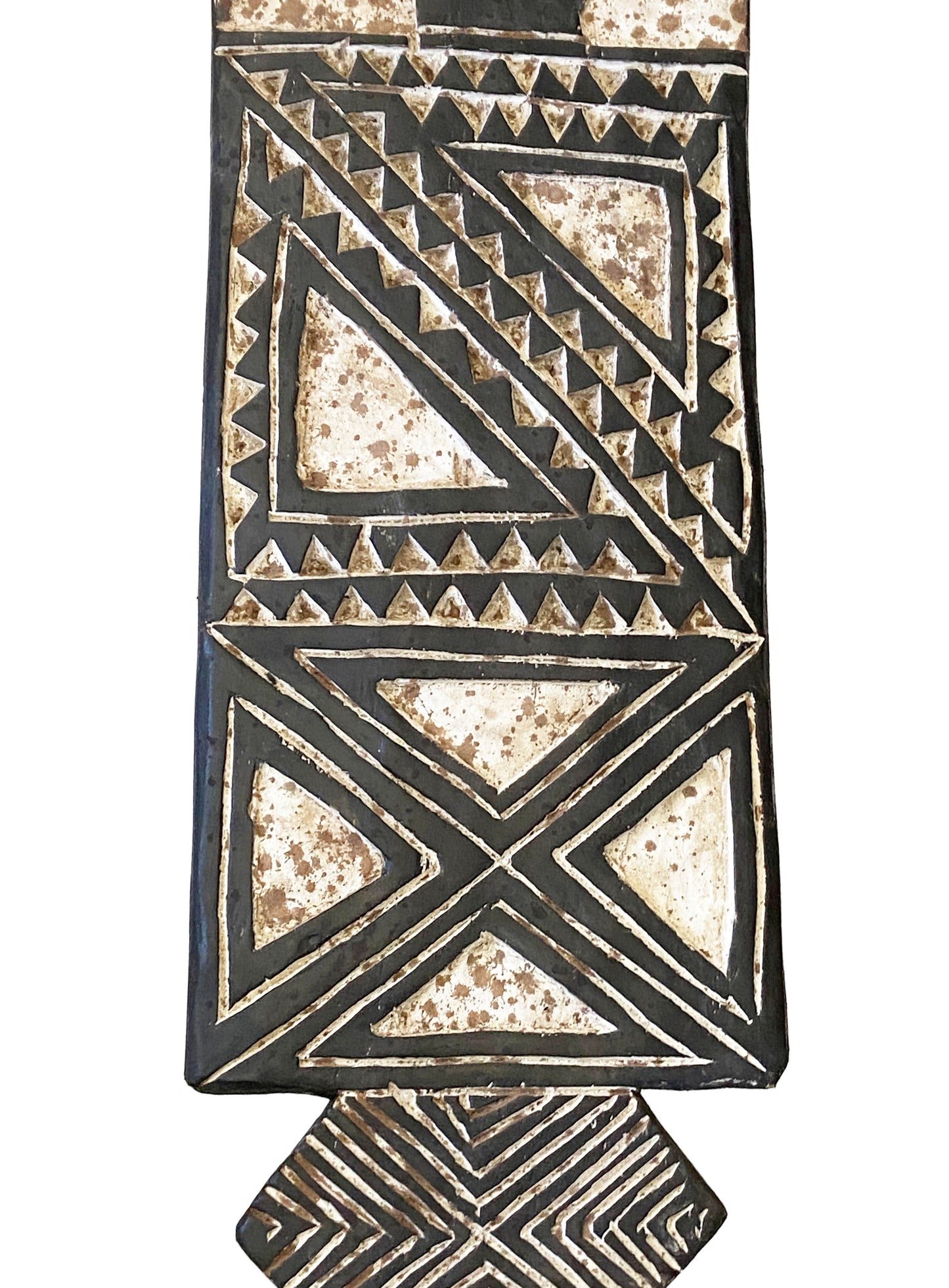 #3576 Large African Bobo Bwa Plank Mask Burkina Faso 78.5" H