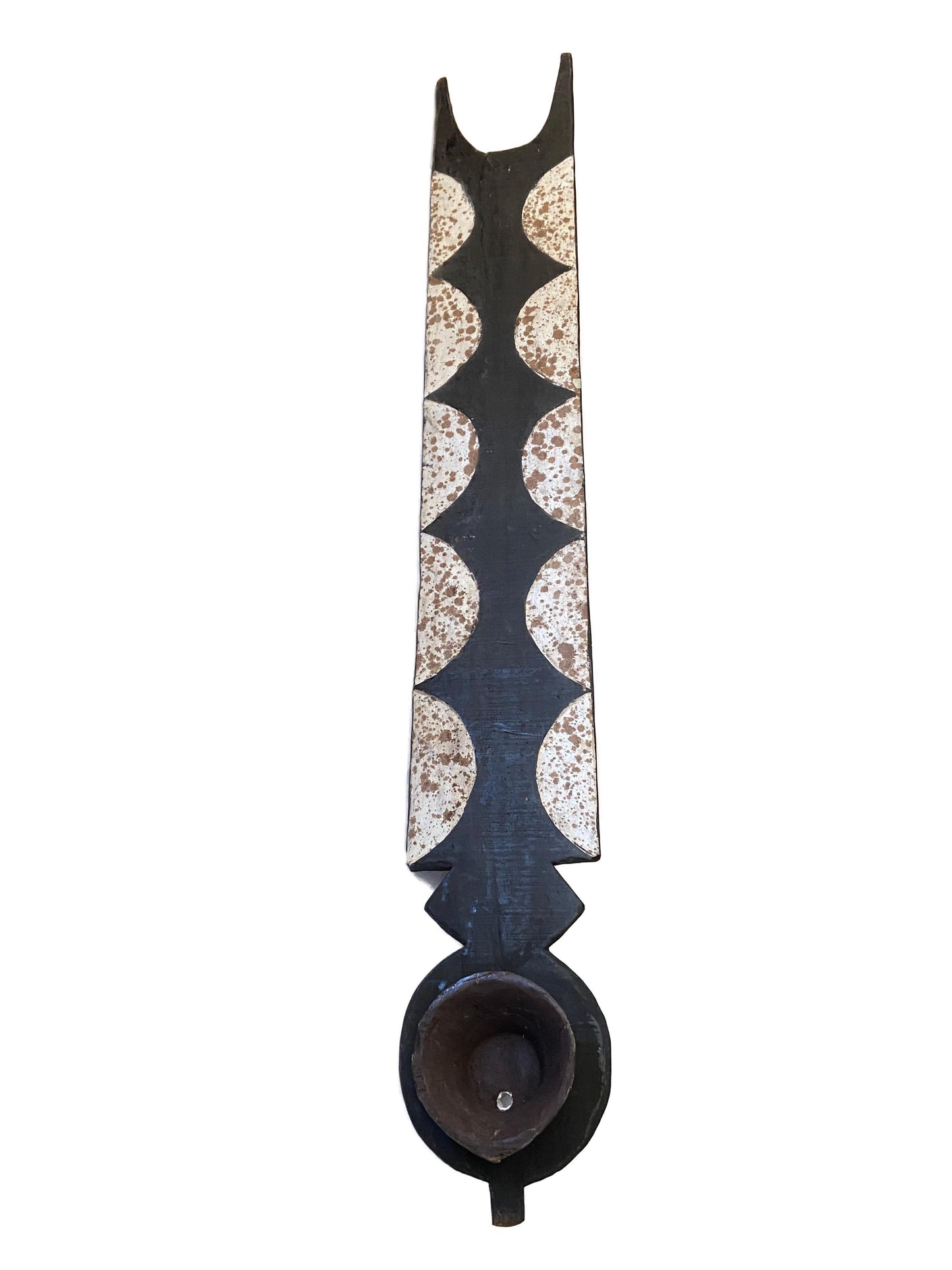 #3576 Large African Bobo Bwa Plank Mask Burkina Faso 78.5" H